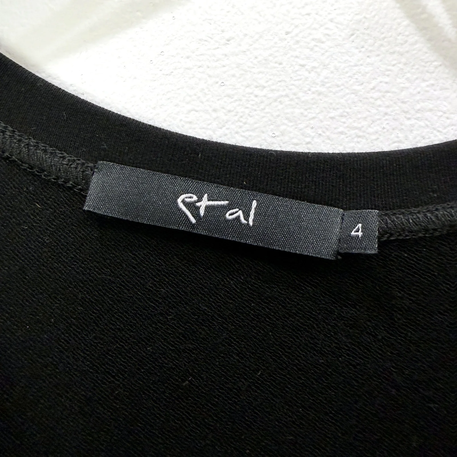 Etal Womens Asymmetric Hem Pullover Dress in Black Rayon Spandex Size 4 - Image 3