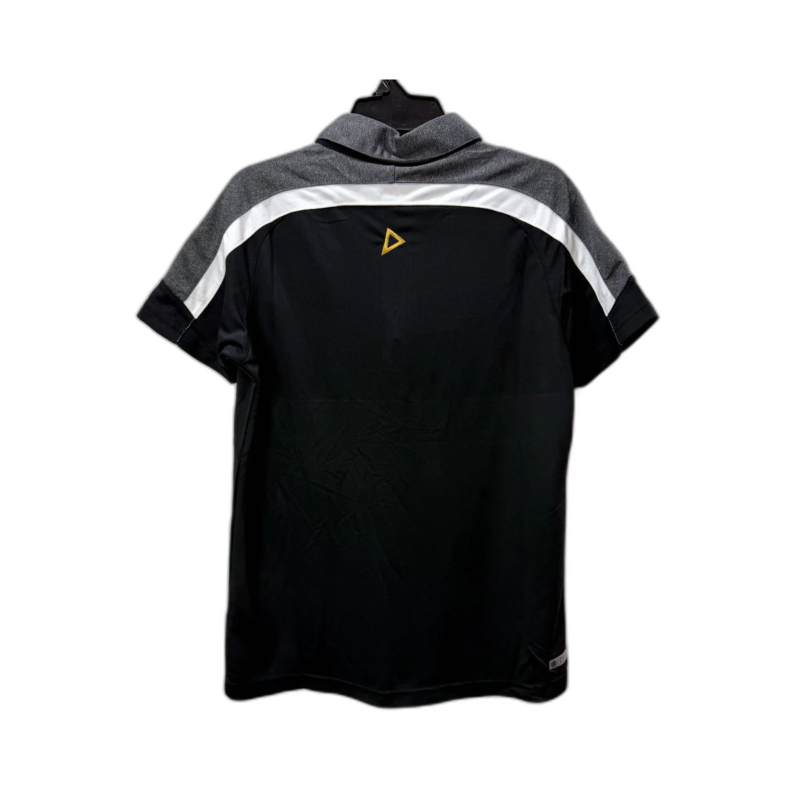 Collingwood Media Polo Shirt Womens in Black/Dark Marle, Size 12 NEW - Image 2
