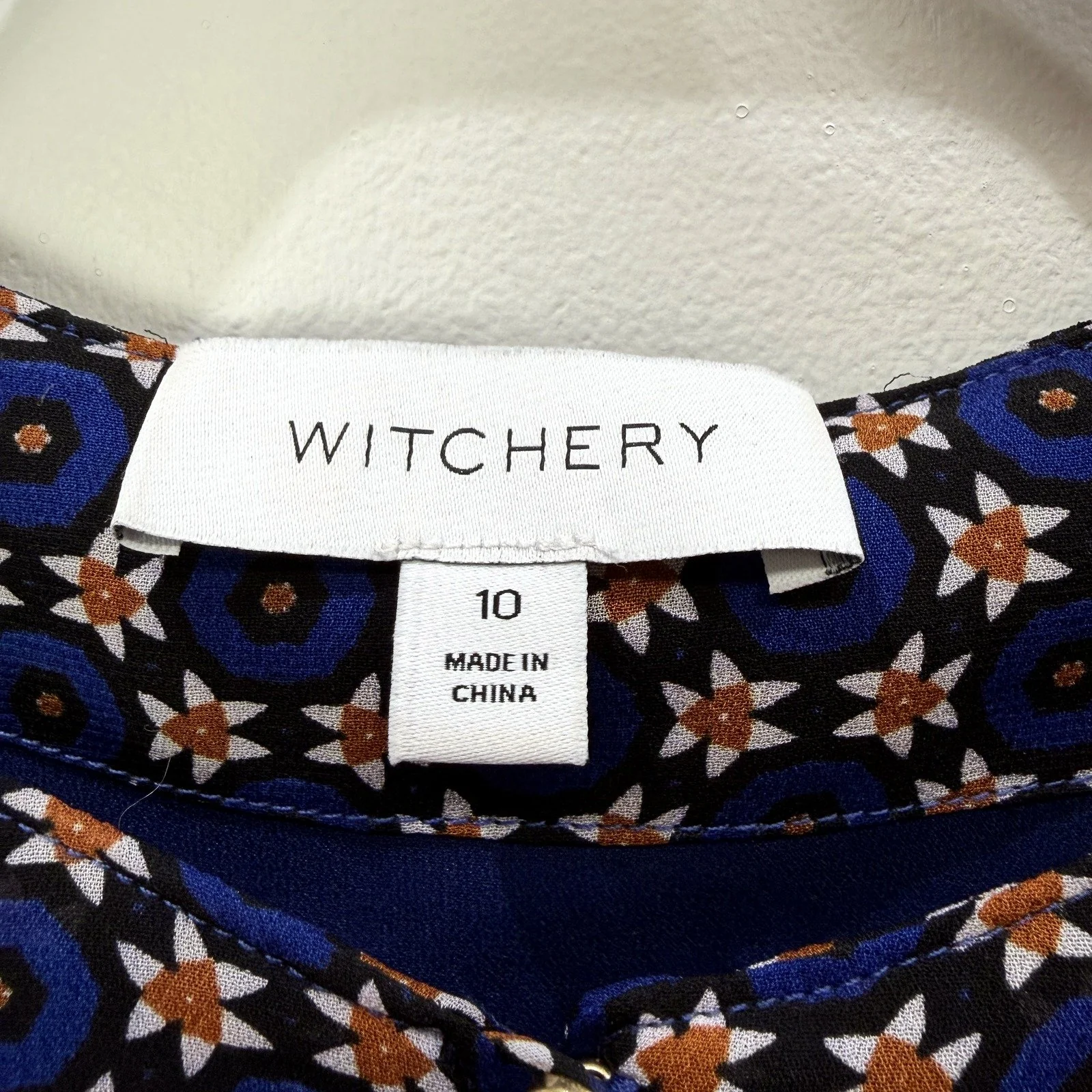 Witchery Womens Floral Midi Dress Multi Color Casual Long Sleeve Size Sz 10 - Image 3