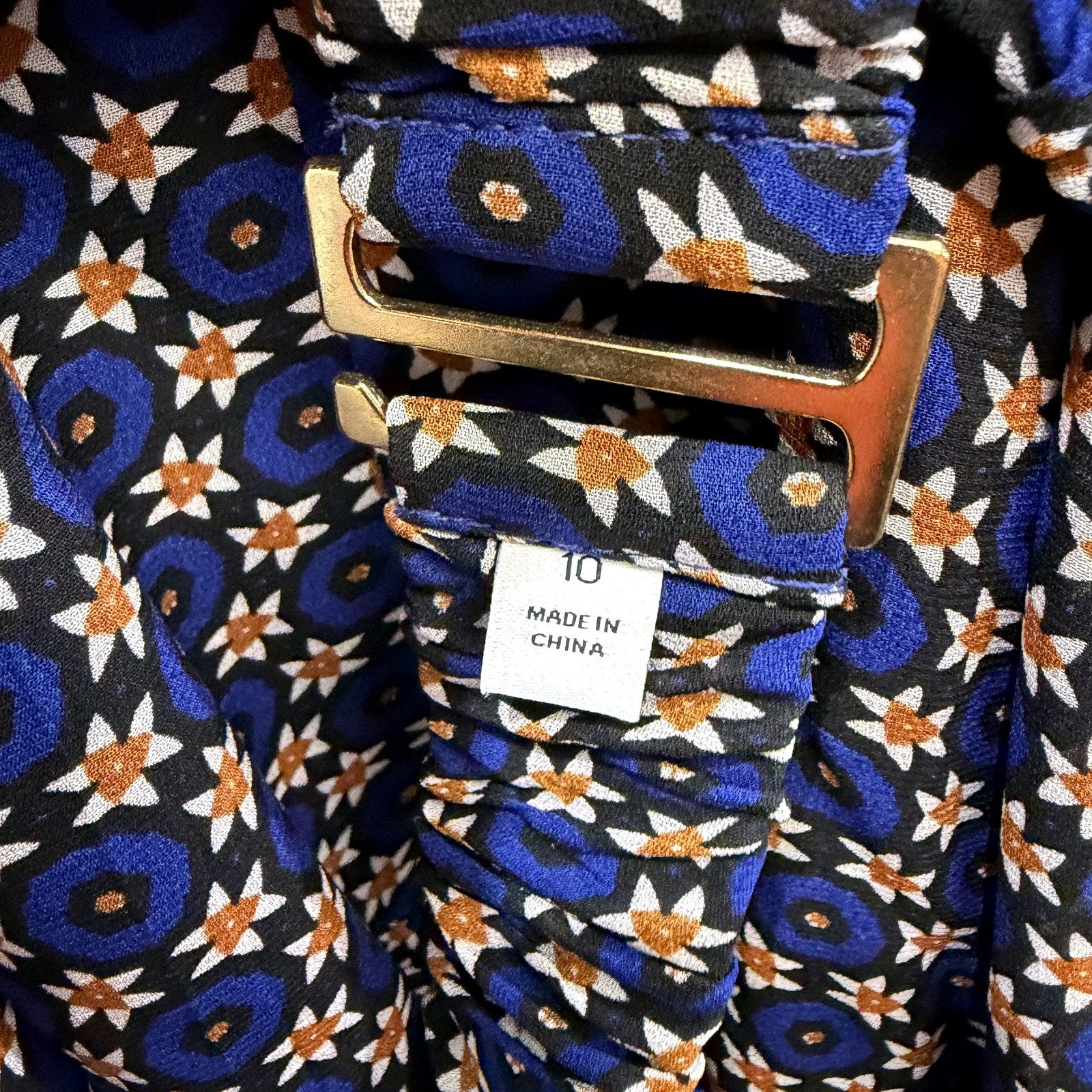 Witchery Womens Floral Midi Dress Multi Color Casual Long Sleeve Size Sz 10 - Image 5