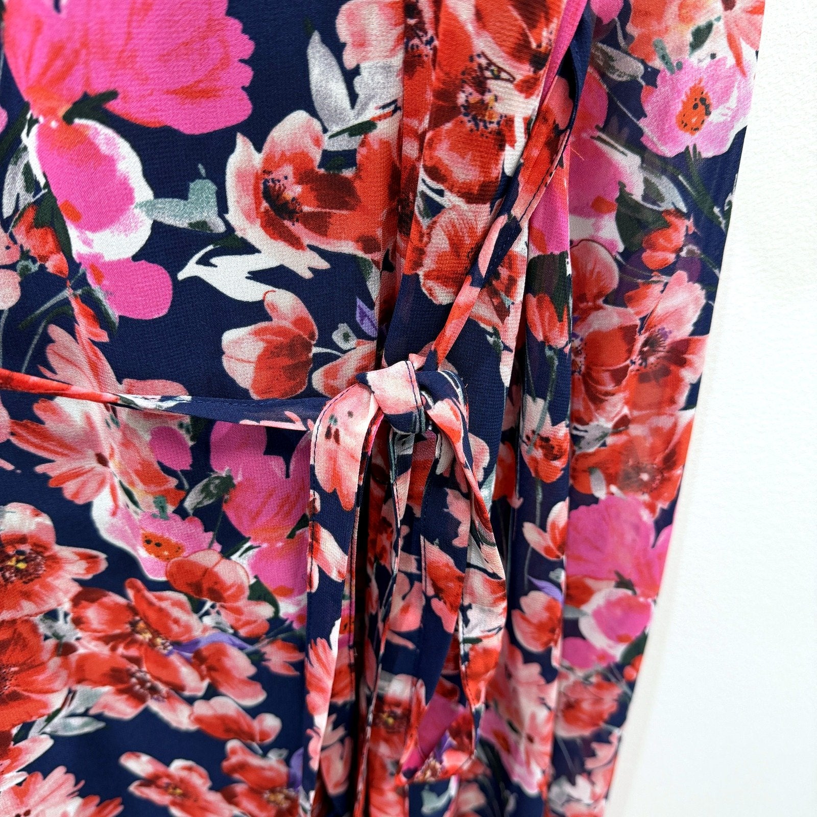 Alannah Hill Womens Fall in Love Dress Multi Color Floral Puff Sleeve Size 12 - Image 5