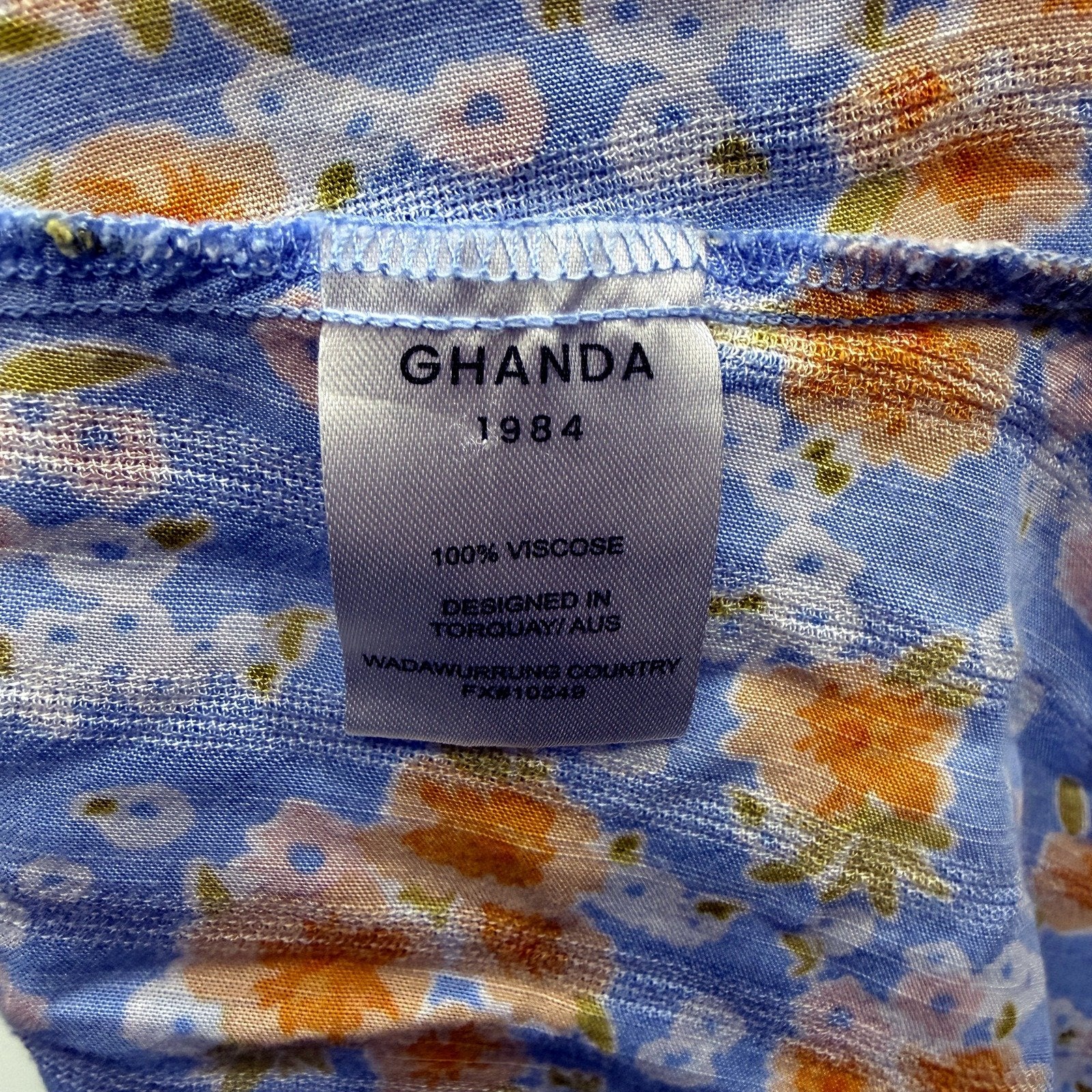 Ghanda Kids Floral Print Dress Vibrant Colors Casual Comfortable Size Teen 10-11 - Image 6
