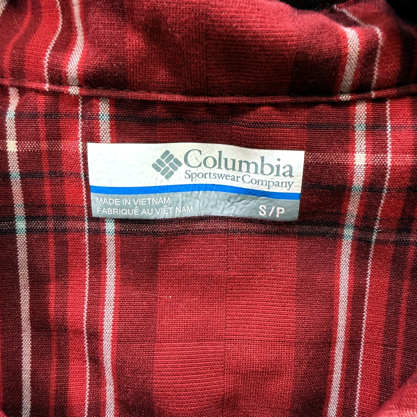 Columbia Womens Plaid Flannel Button-Down Shirt in Red, Cozy & Stylish Size S - Image 3