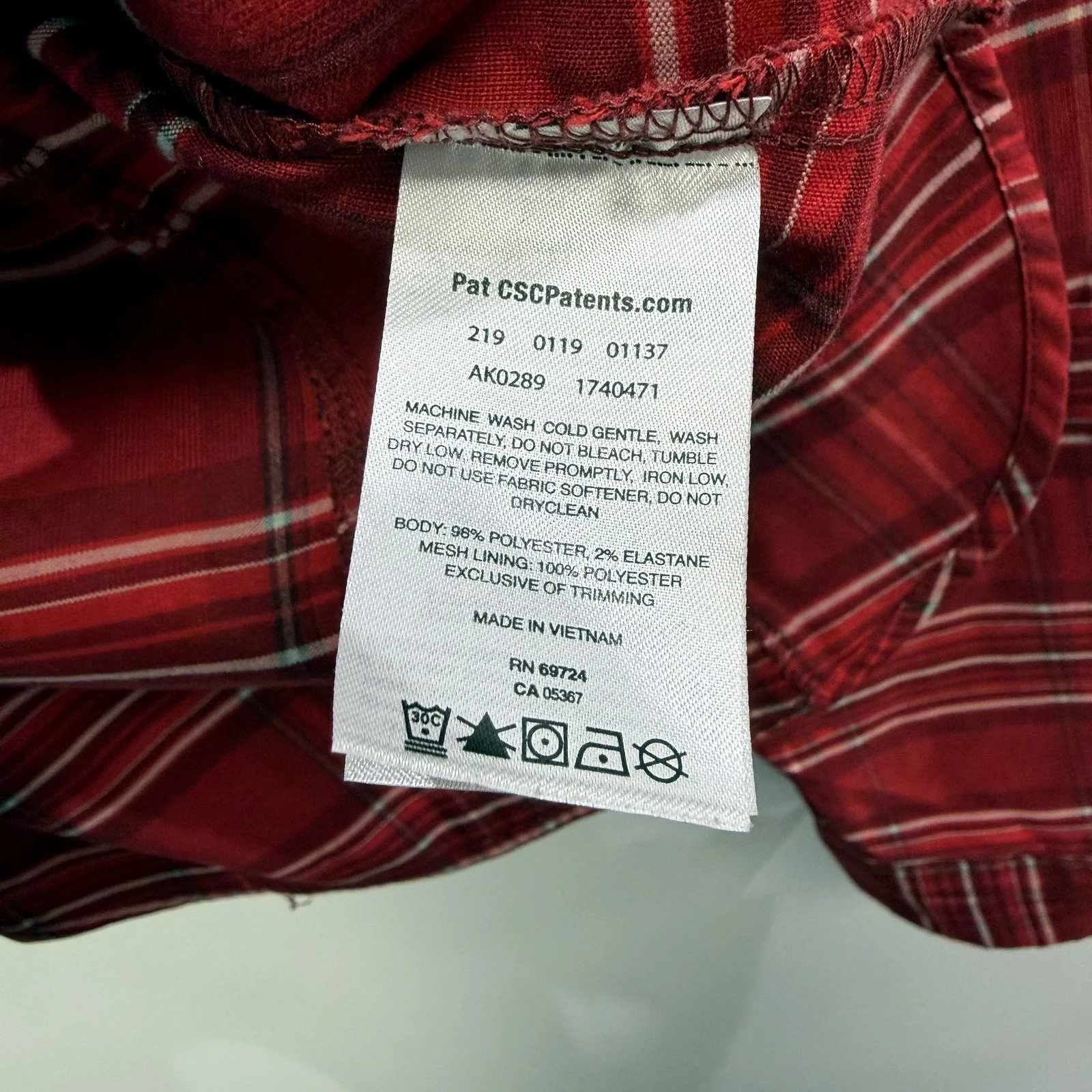 Columbia Womens Plaid Flannel Button-Down Shirt in Red, Cozy & Stylish Size S - Image 4