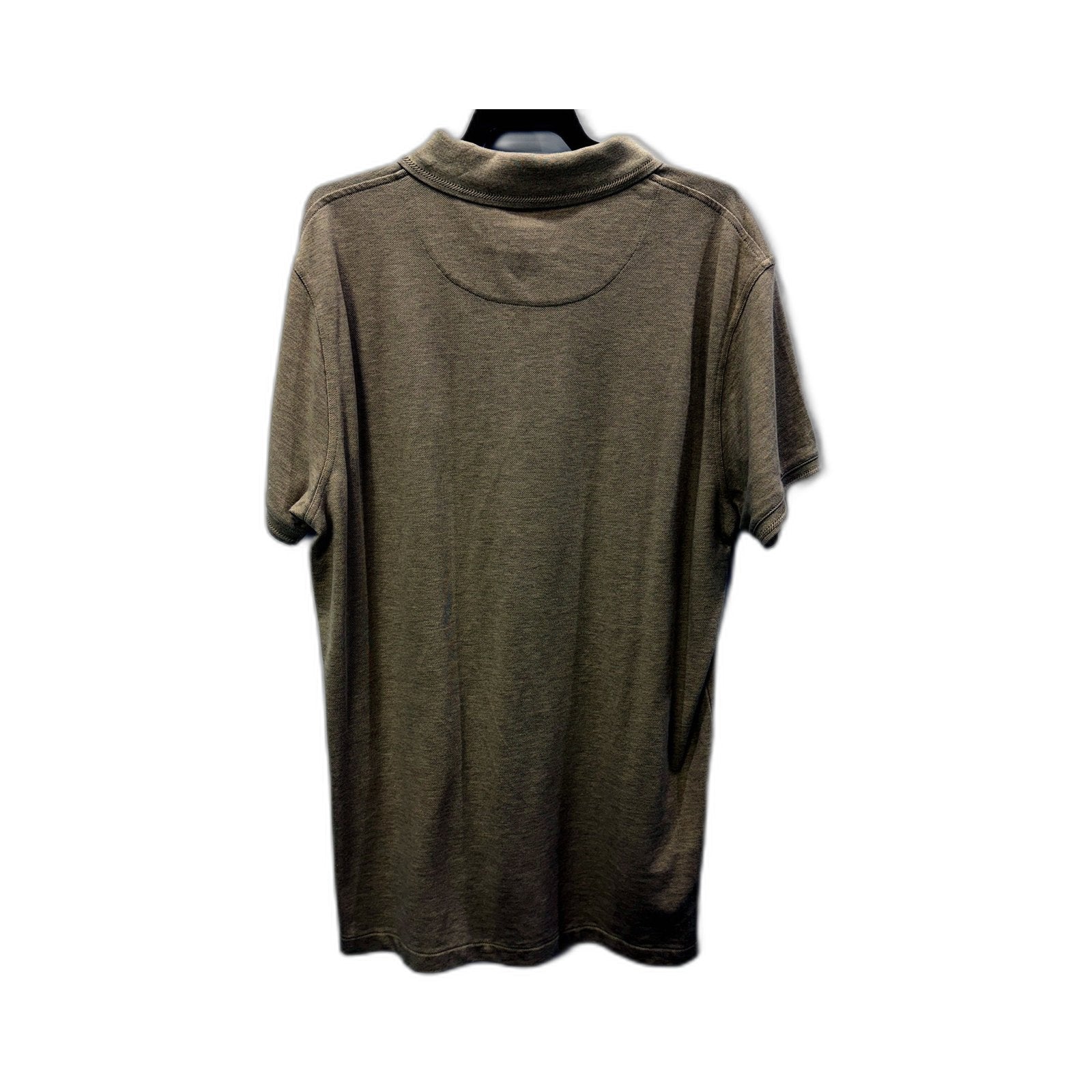 Country Road Mens Cotton Polo Shirt Casual Short Sleeve Tan Beige Size L - Image 2