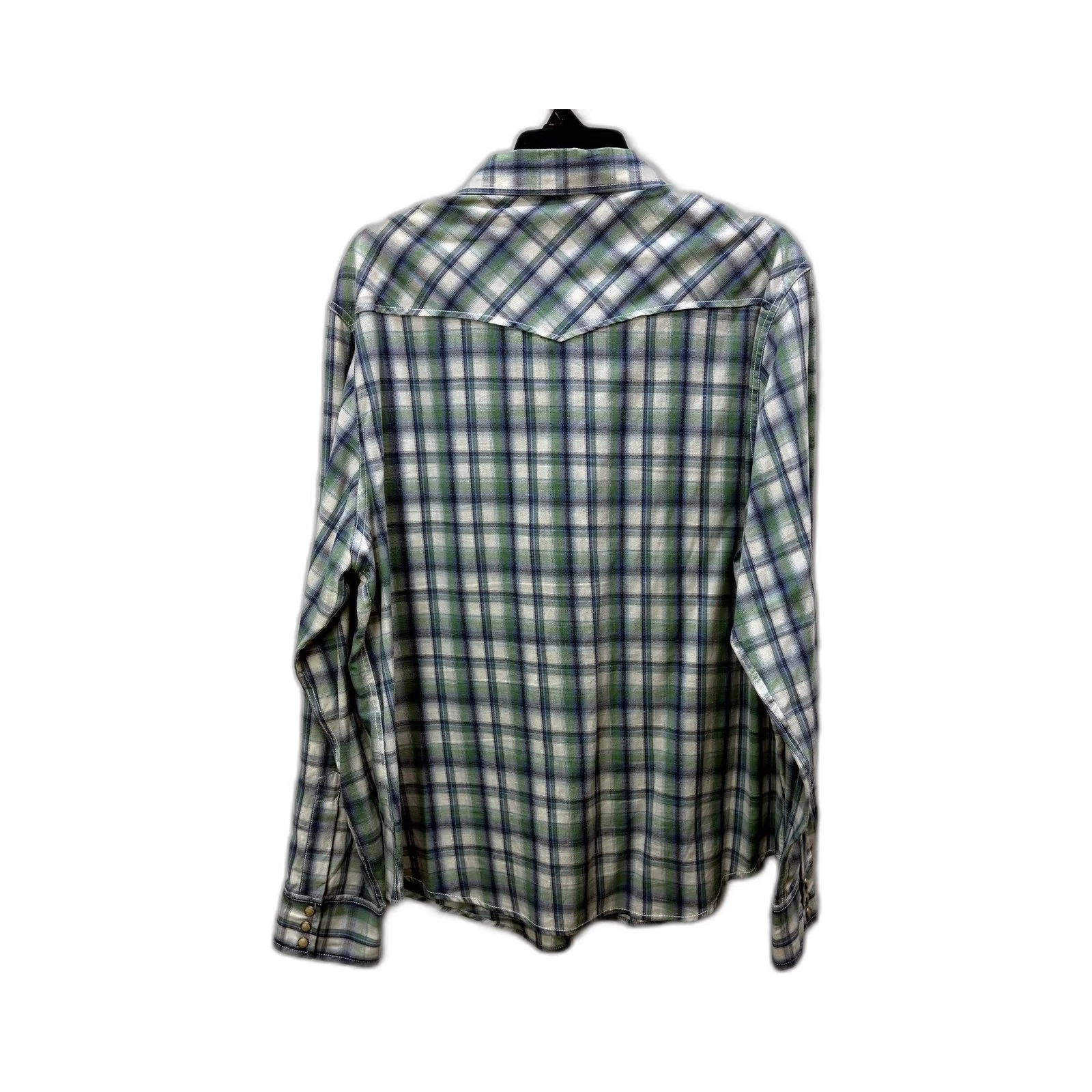 Kenji Mens Plaid Button-Down Shirt Multi Color Casual Cotton Size XXL - Image 2