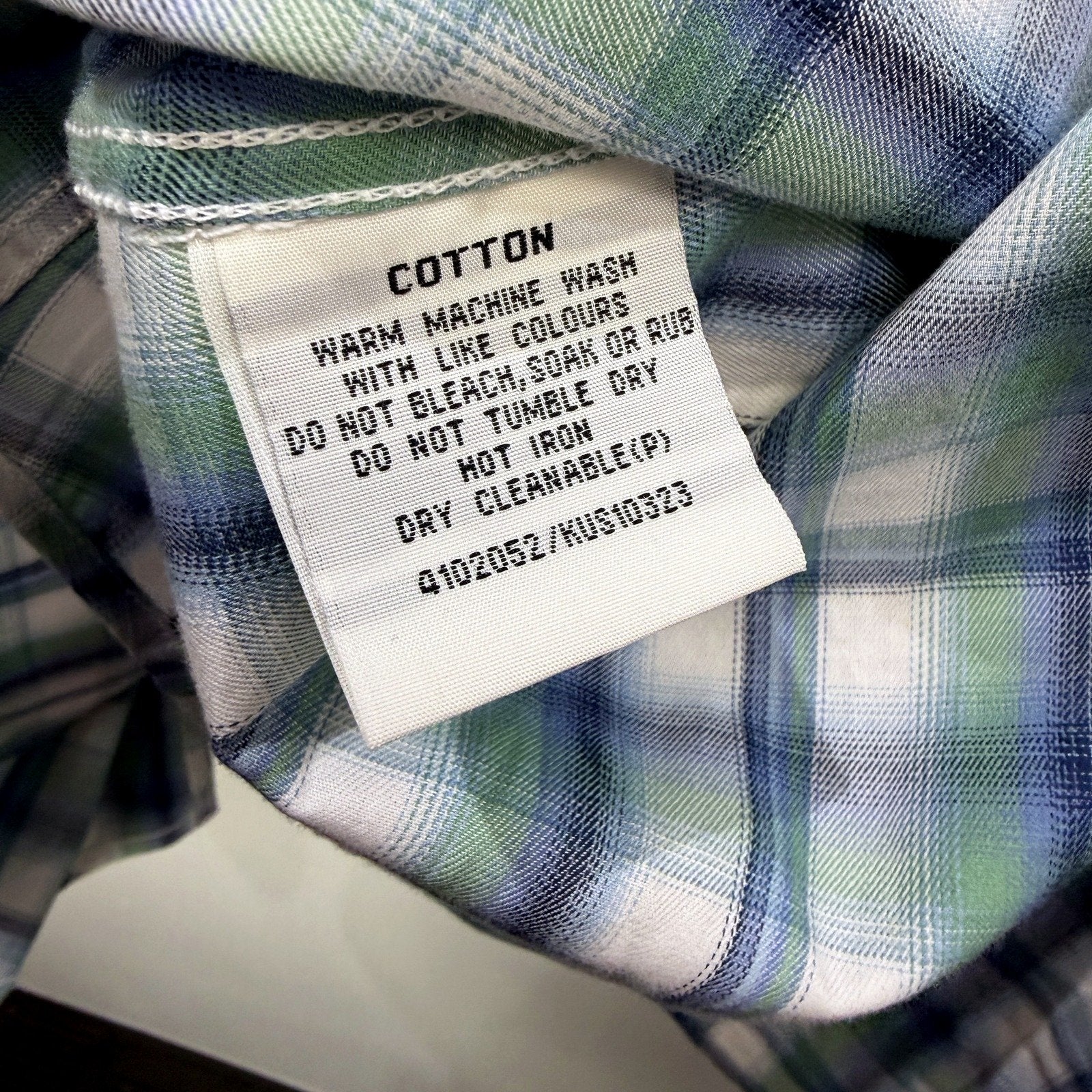 Kenji Mens Plaid Button-Down Shirt Multi Color Casual Cotton Size XXL - Image 4