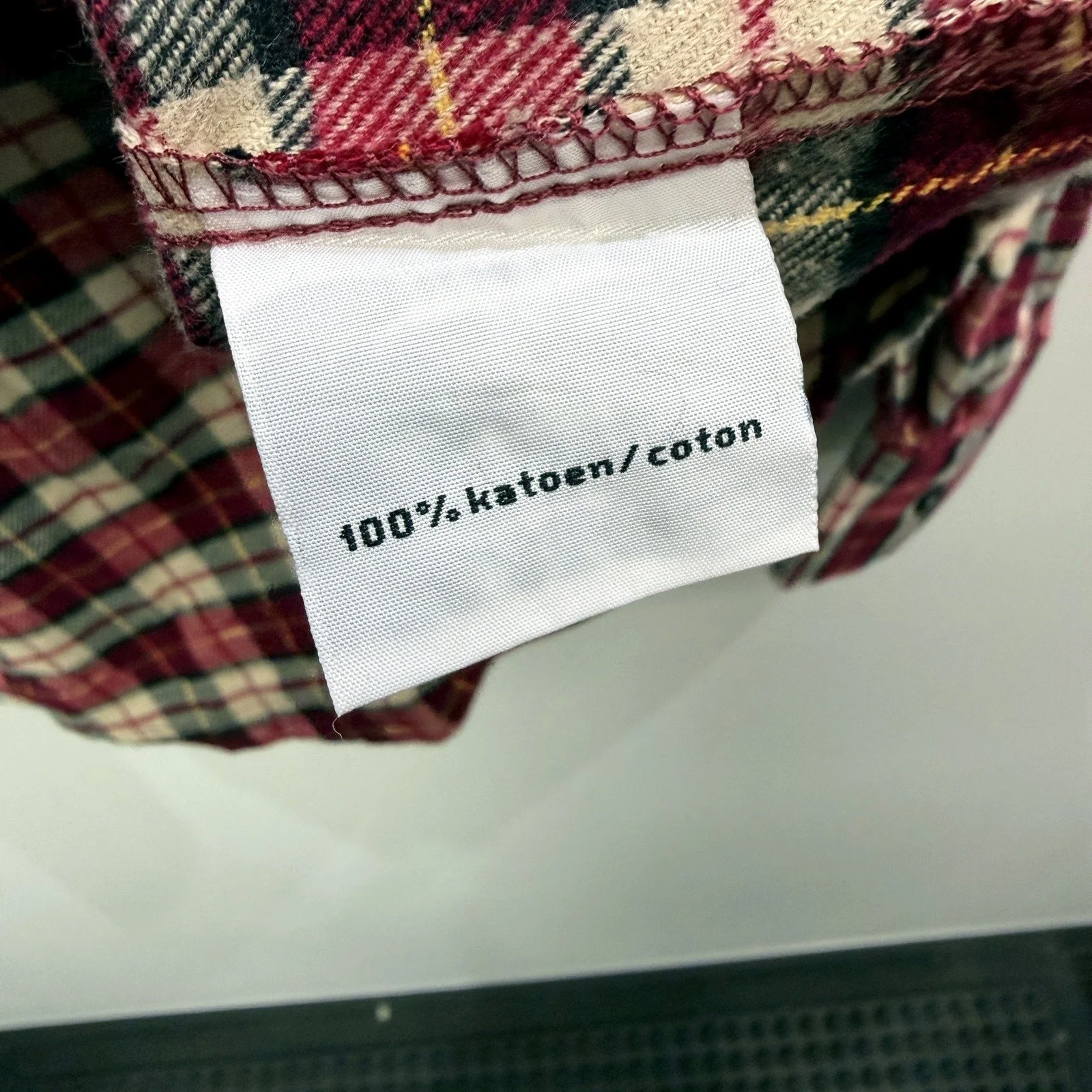 Modern Man Mens Plaid Flannel Shirt Multi Color Cotton Button-Down Size L NEW - Image 5