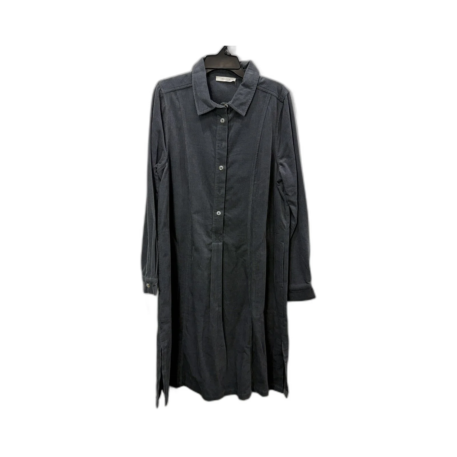 Regatta Womens Corduroy Dress - Black Organic Cotton Casual Size 10 NEW