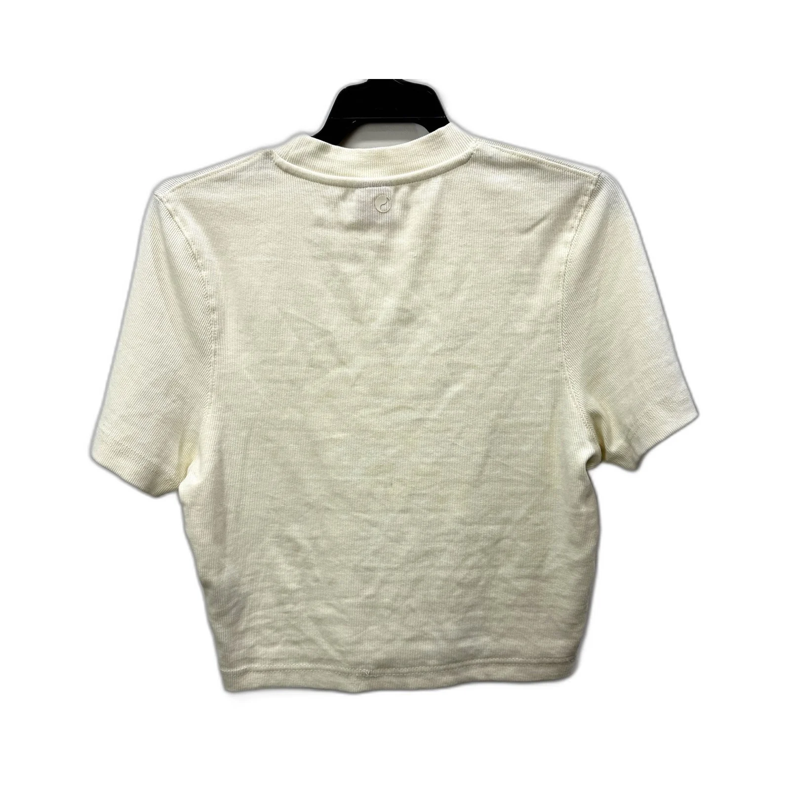 Worship Supplies Womens Cropped T-Shirt Graphic Organic Cotton Cream Size 16 - Image 2