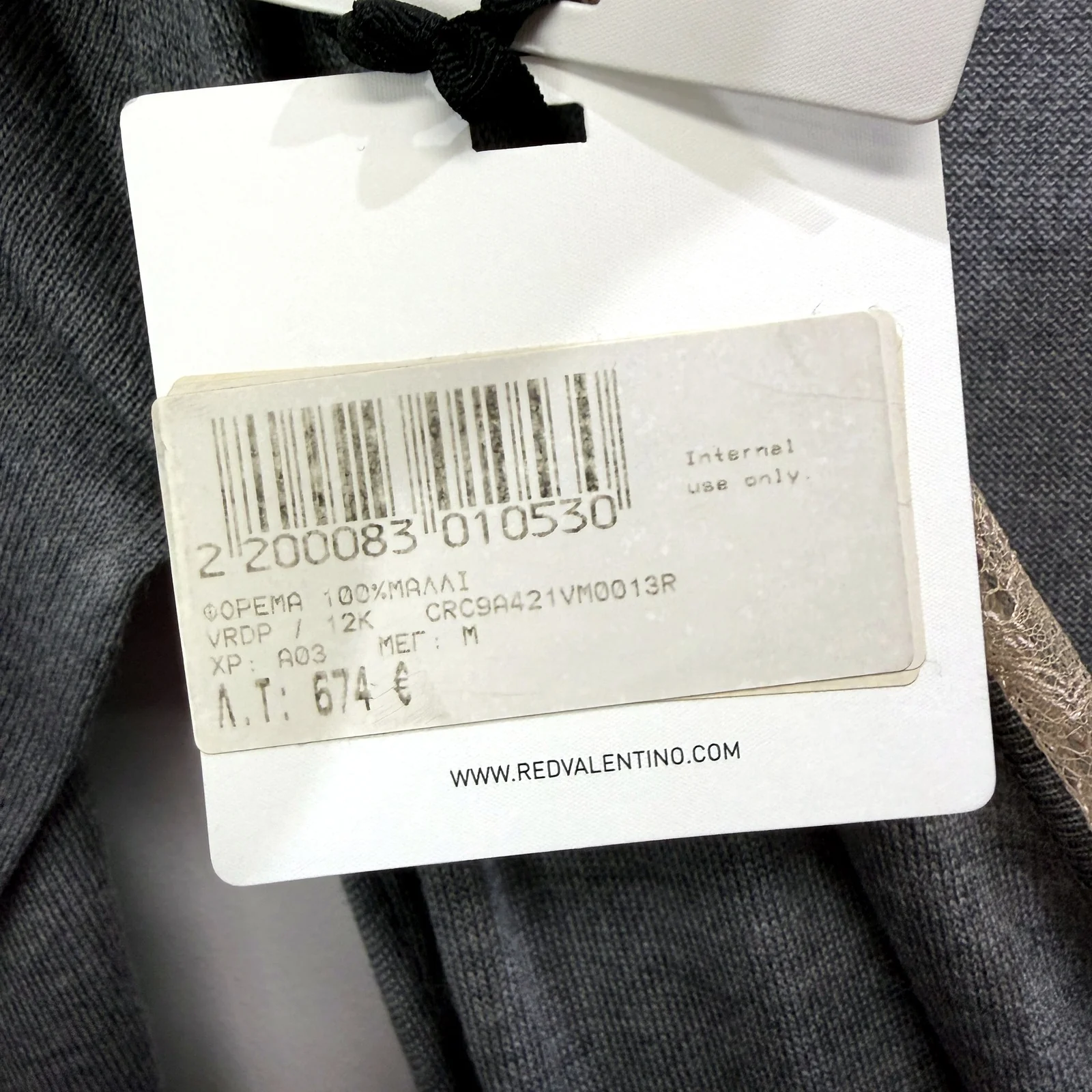 Red Valentino Womens Pleated Tie Waist Pullover Dress in Gray, Size M NEW - Image 11