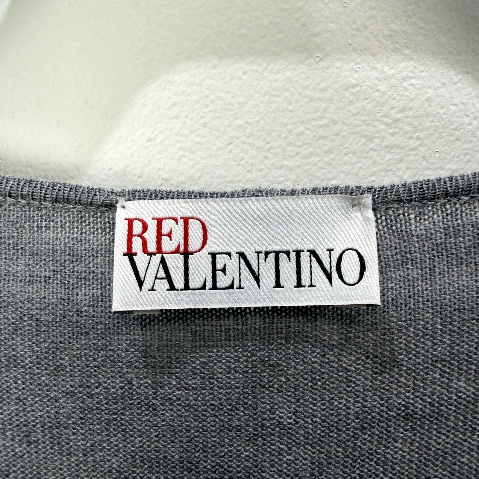 Red Valentino Womens Pleated Tie Waist Pullover Dress in Gray, Size M NEW - Image 6