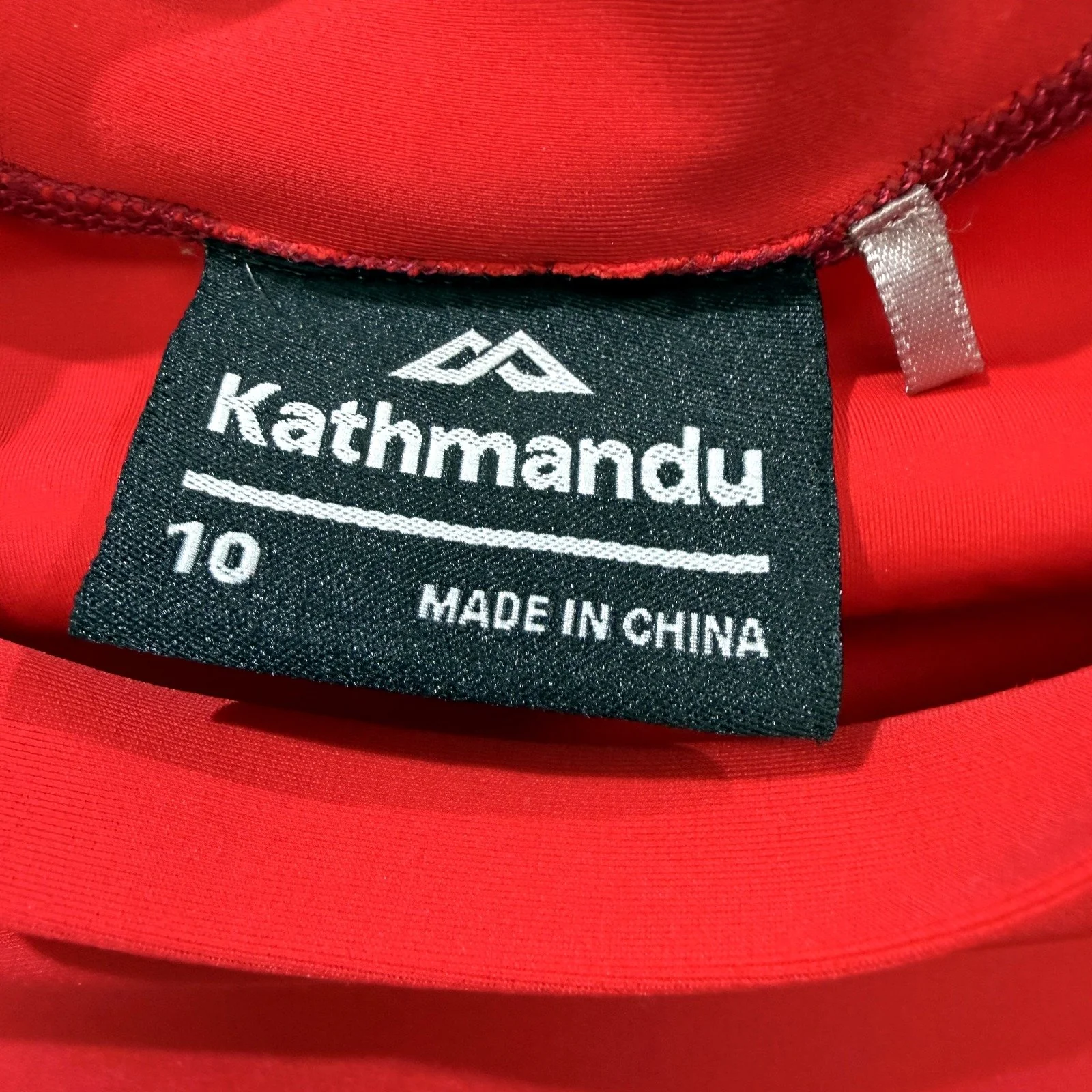 Kathmandu Womens Mock Neck Pullover Sweatshirt in Red - Activewear Size 10 - Image 3