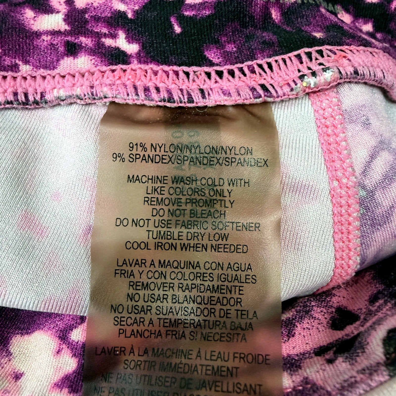 Calvin Klein Womens Tie-Dye Leggings Stretchy Comfortable Casual Size XS - Image 5