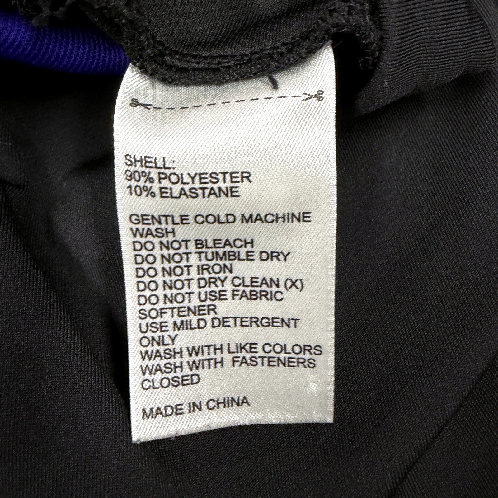 adidas Womens Athletic Pants Black and Blue Lightweight Workout Gym Size 8 - Image 3