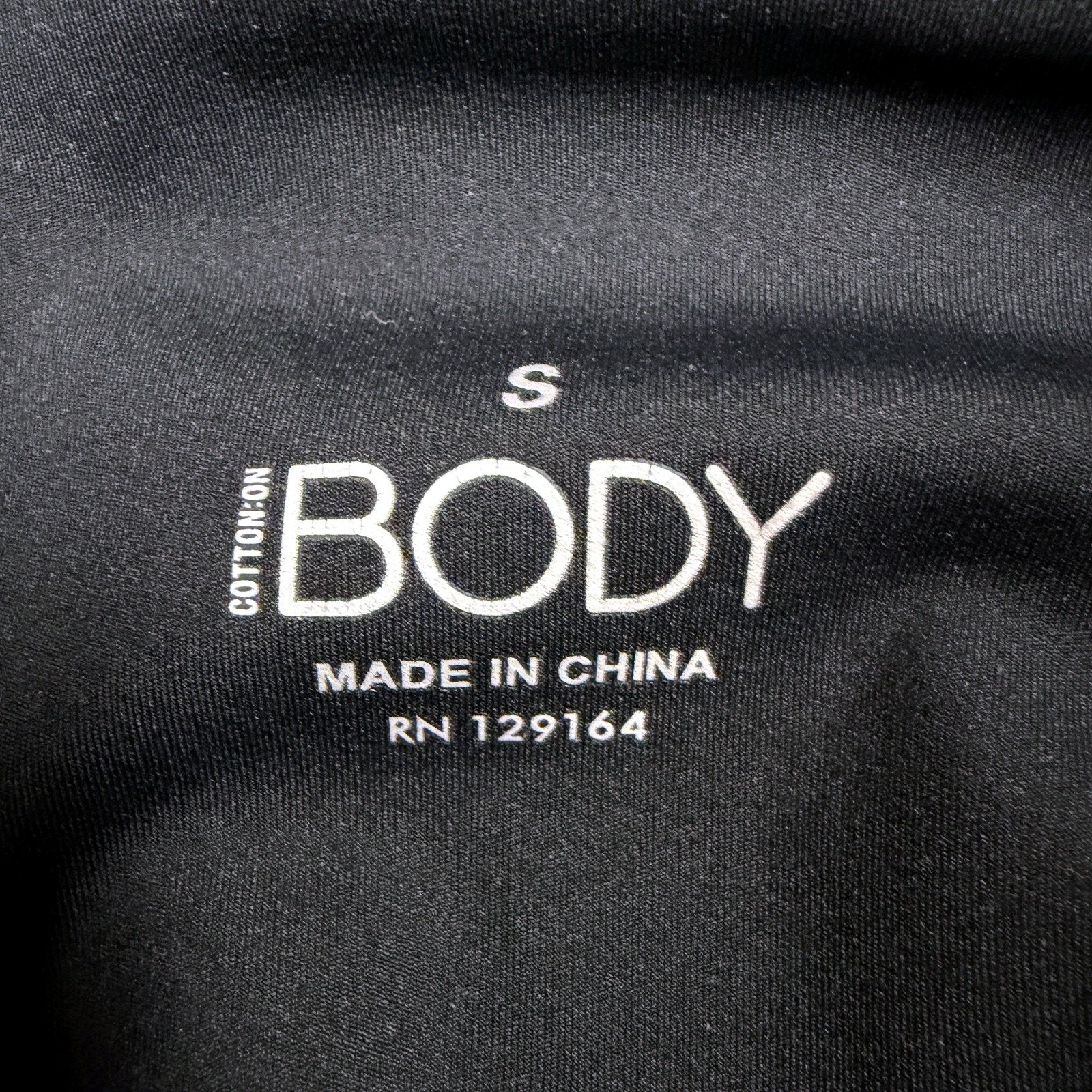 Cotton Body Womens Compression Leggings Activewear Workout Pants Black Size S - Image 5