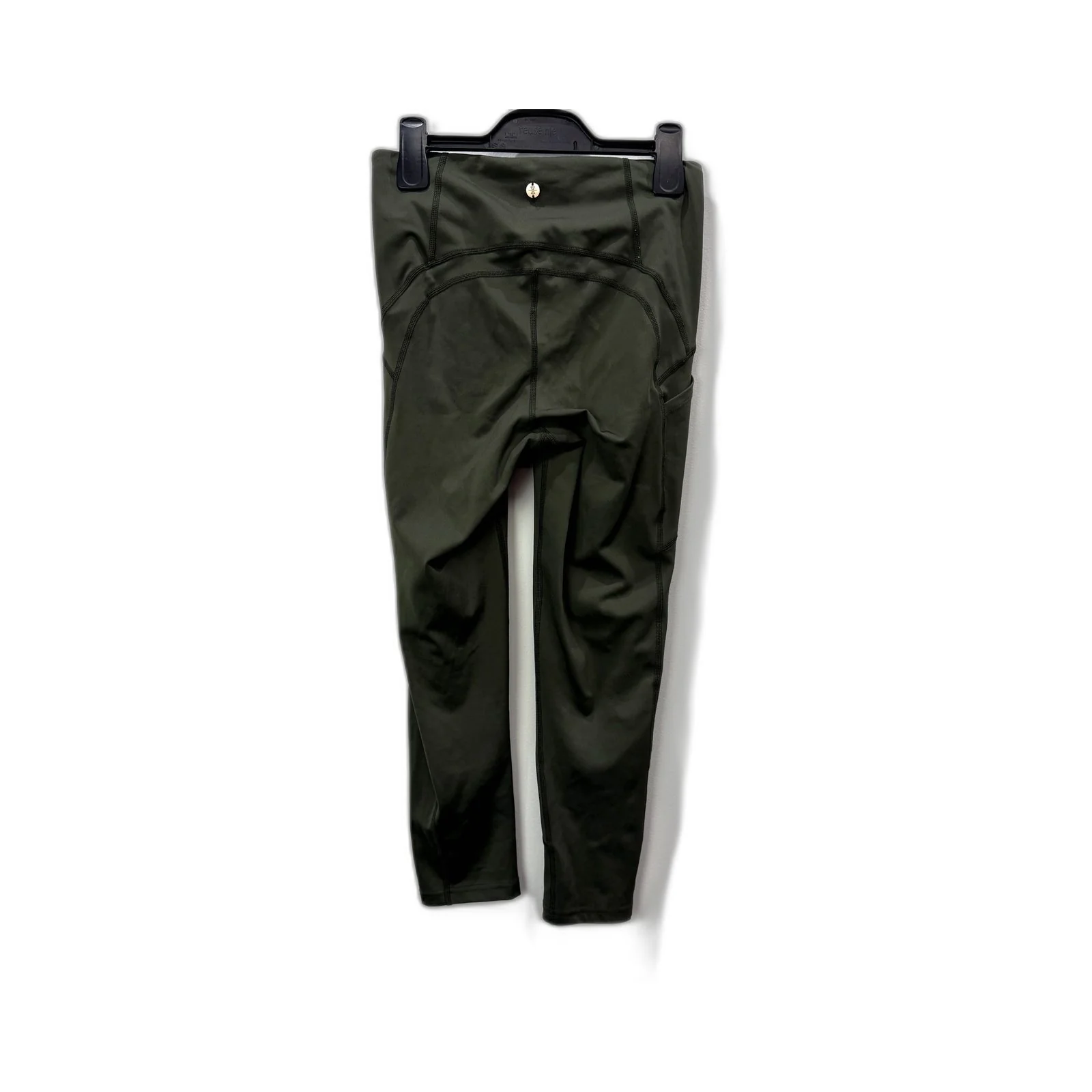 Crane Womens Olive Green Recycled Polyester Activewear Tights Size S - Image 2