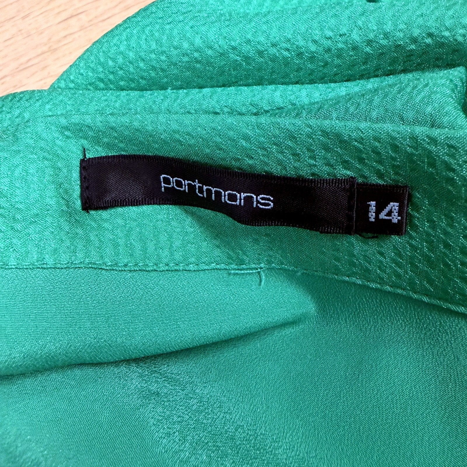 Portmans Womens Green Pleated Skirt Casual Feminine Comfortable Size 14 NEW - Image 5