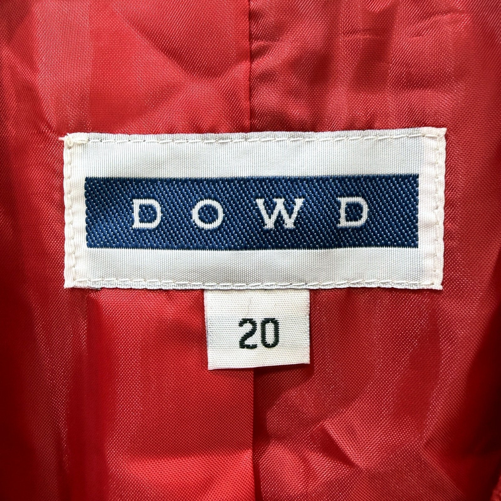 Dowd Womens Red Wool Polyester Casual Lightweight Blazer Size 20 NEW - Image 3