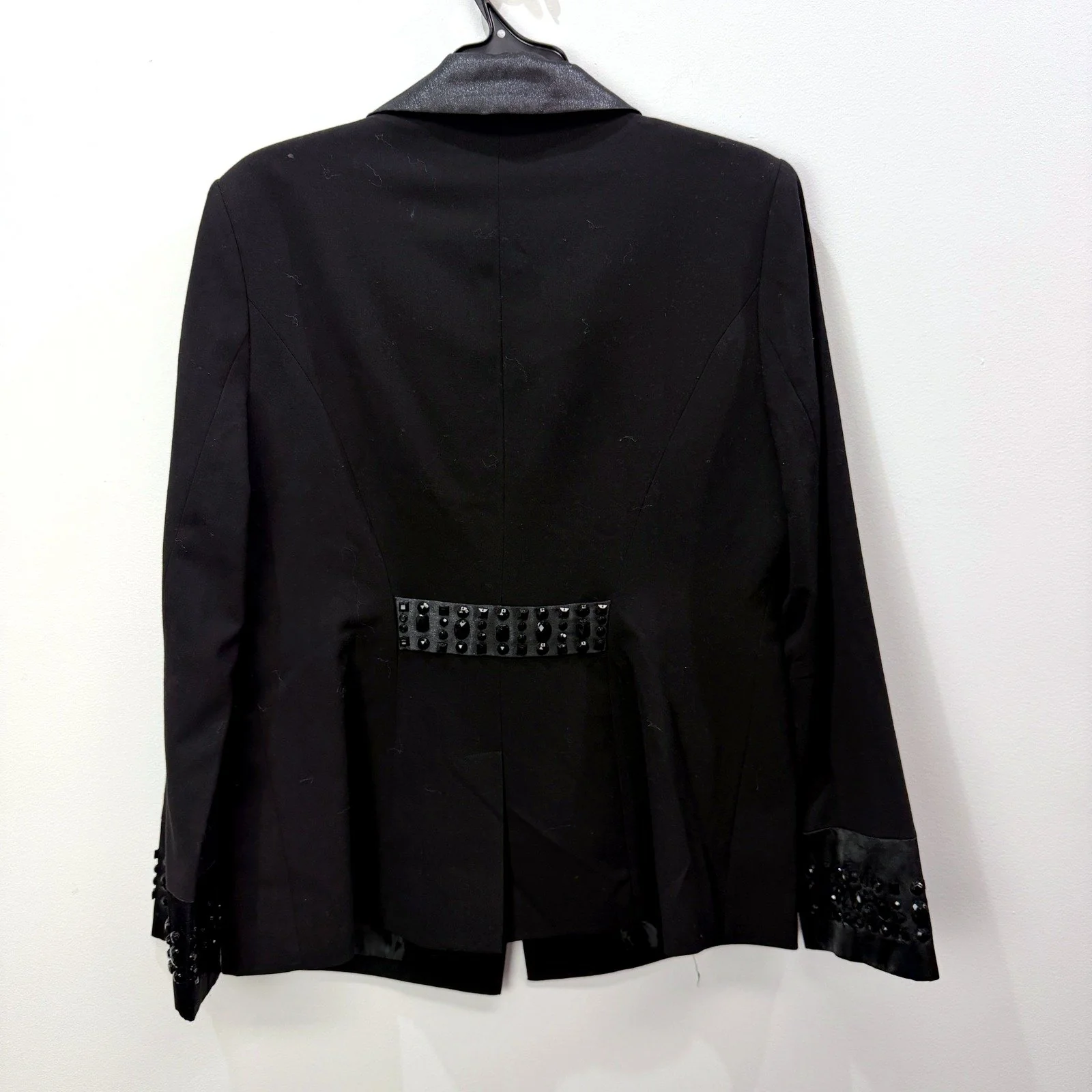 Together Womens Studded Embellished Black Blazer Jacket for Size 42 - Image 3