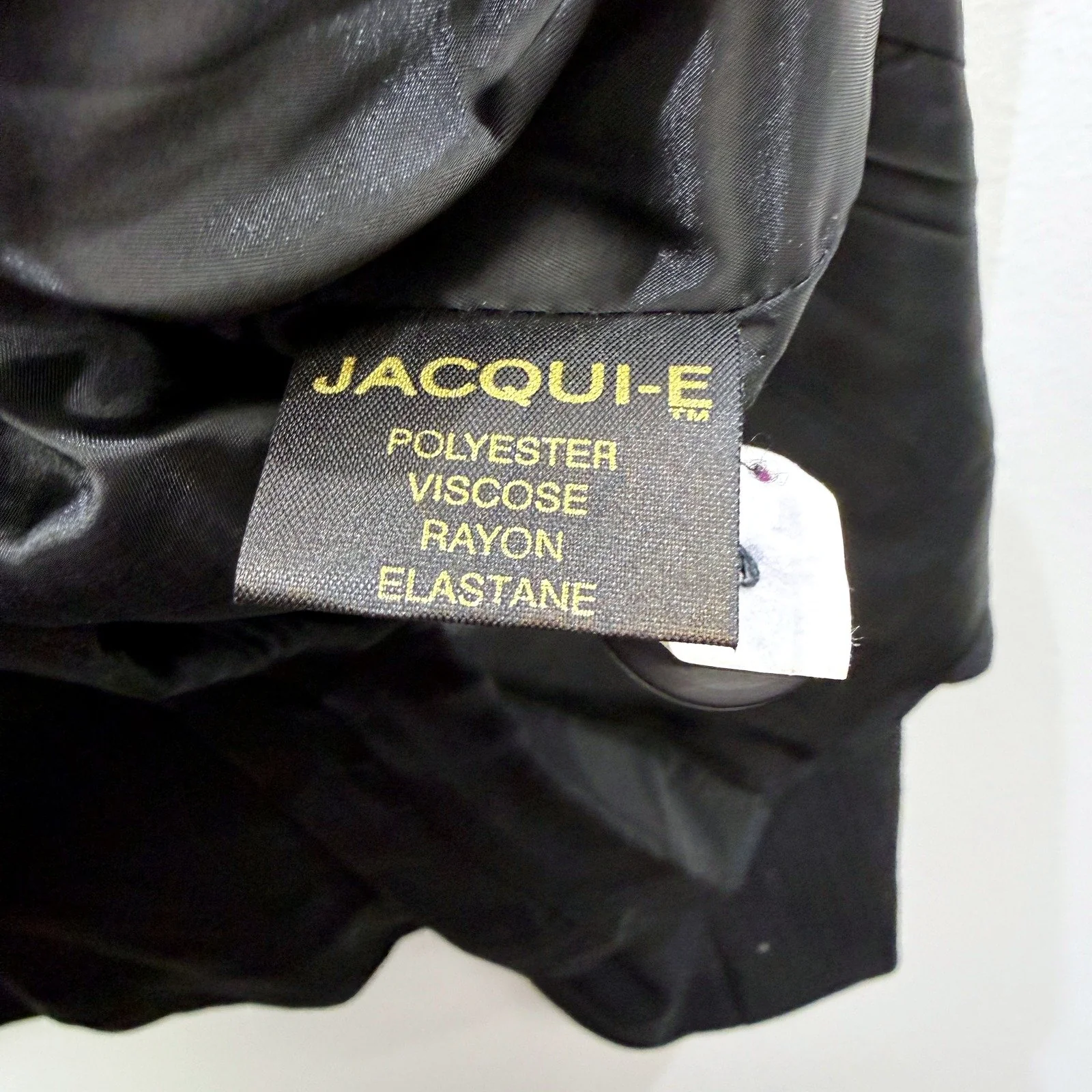 Jacqui-E Womens Peplum Tailored Black Blazer for Office Wear, Size 8 - Image 4