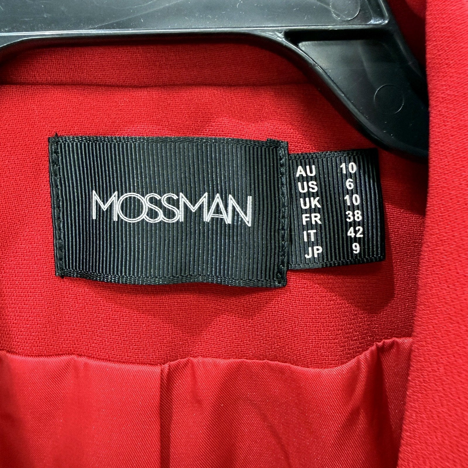 Mossman Womens High Roller Red Blazer - Size 10 - Image 3