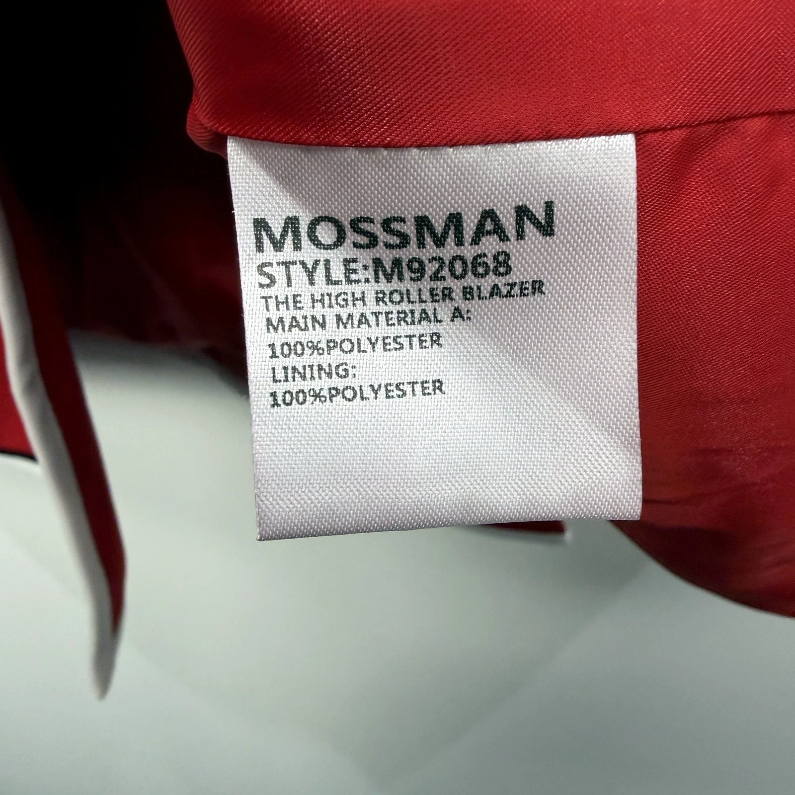 Mossman Womens High Roller Red Blazer - Size 10 - Image 5