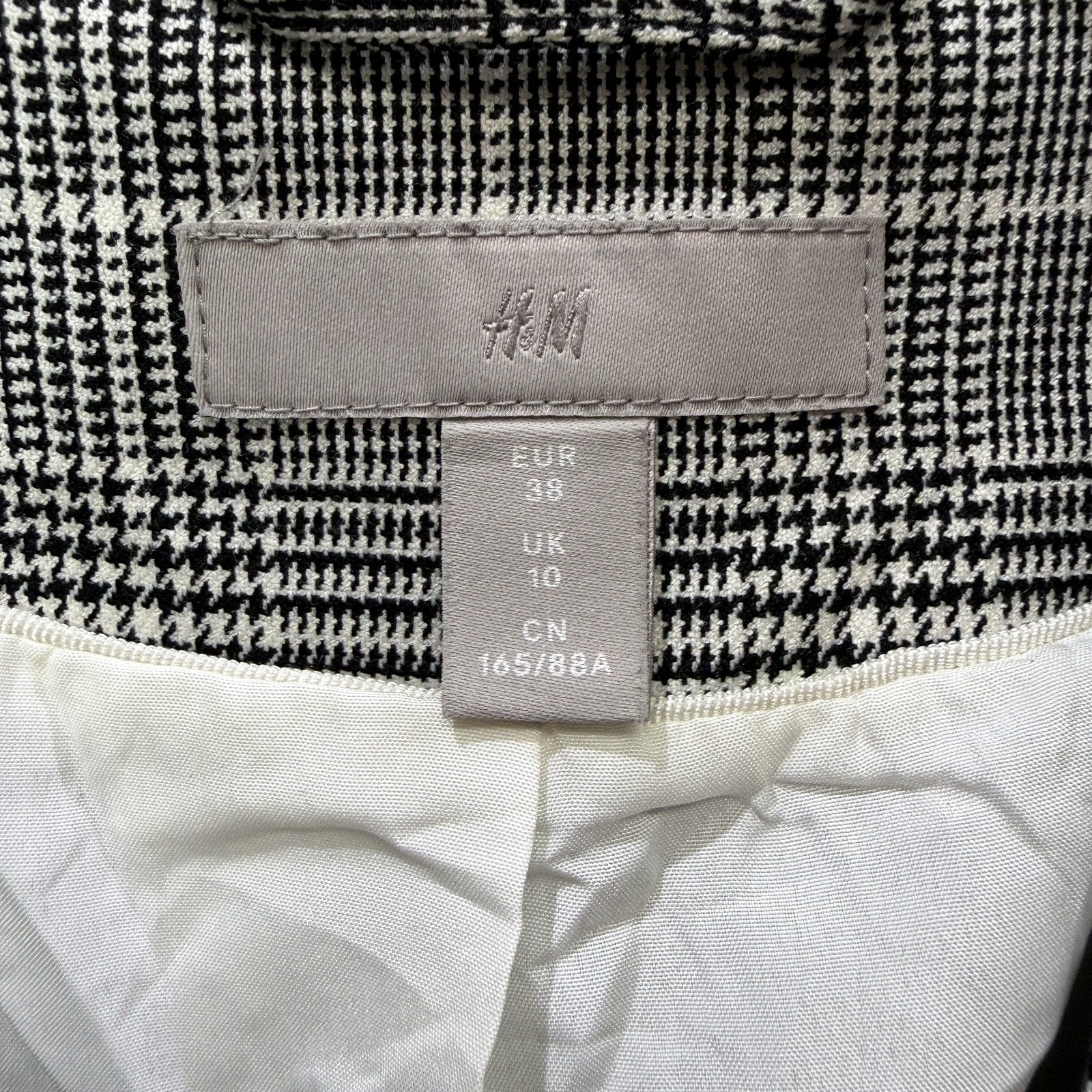 H&M Womens Plaid Blazer in Multi Color & - Size 10 - Image 3