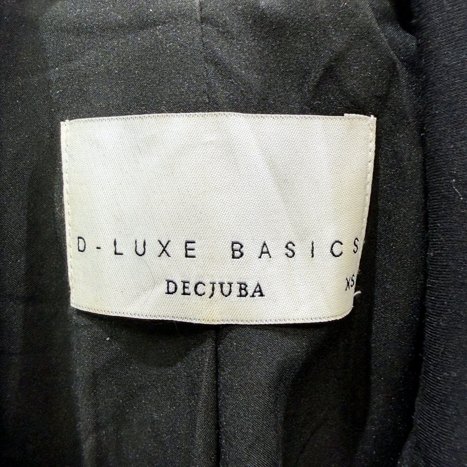 D-Luxe Basics Womens Black Lightweight Tailored Stretch Blazer Size XS - Image 3