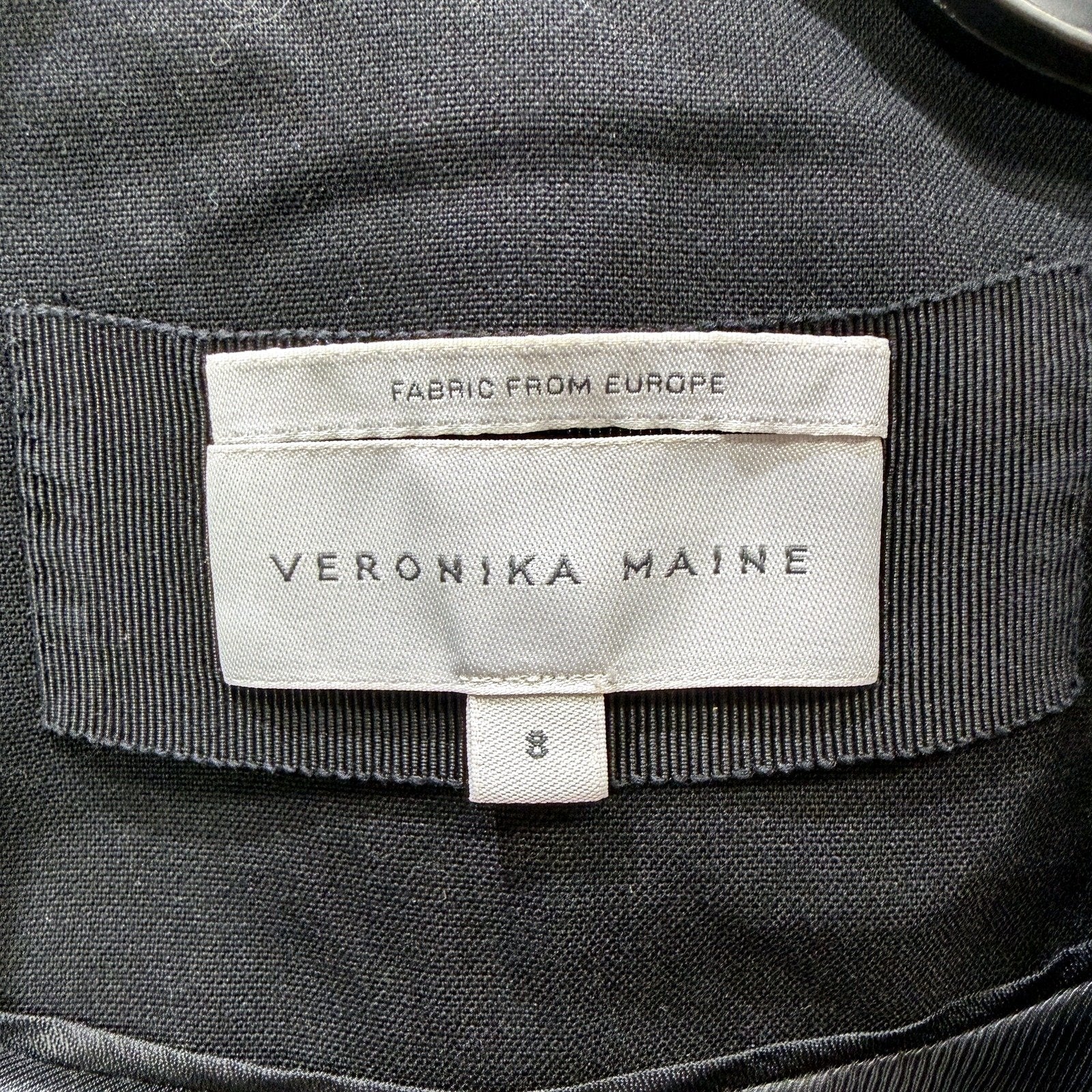 Veronika Maine Womens Black Formal Office Blazer Jacket Size 8 - Image 5