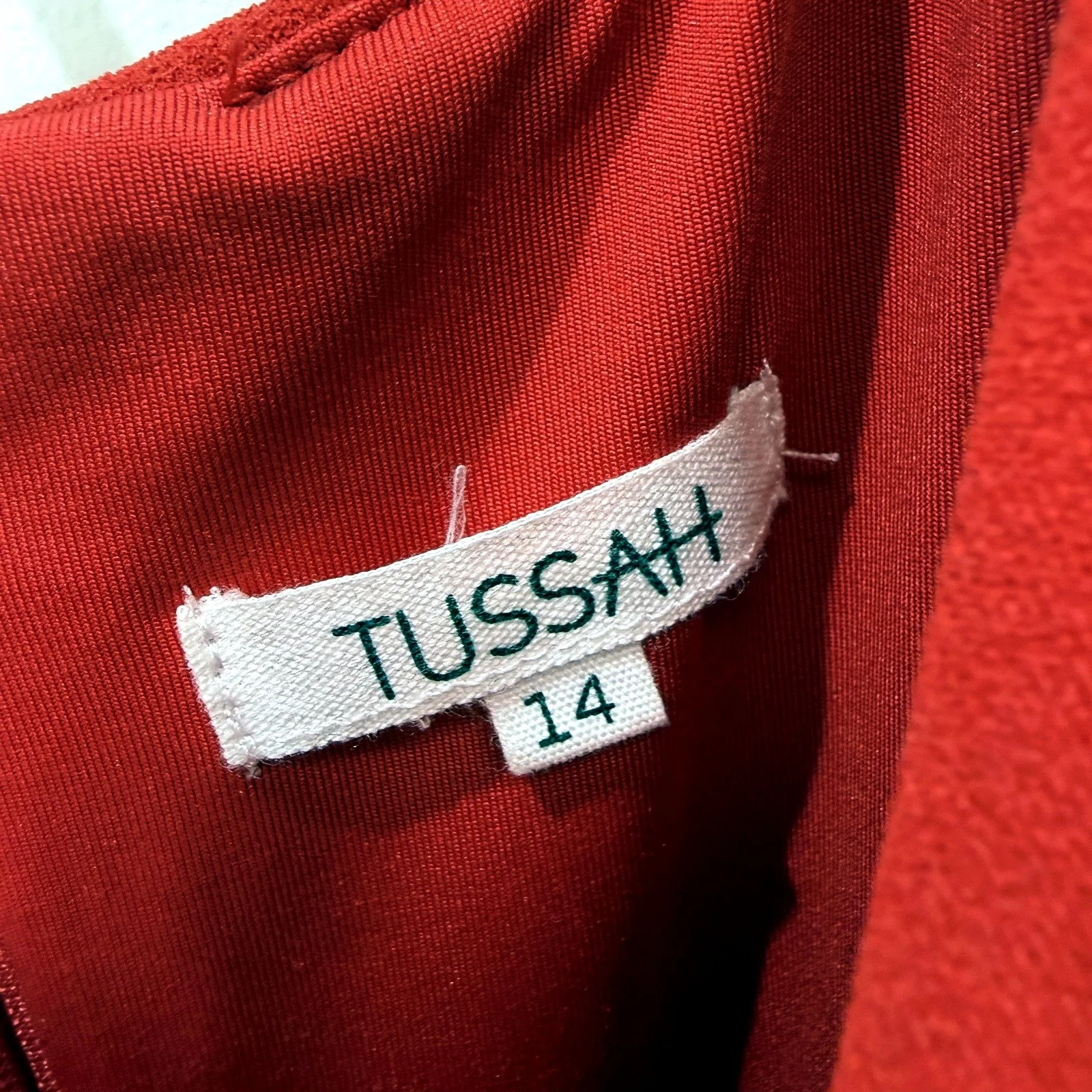 Tussah Womens Sleeveless Red Dress - Size 14 Casual Chic Outfit - Image 5