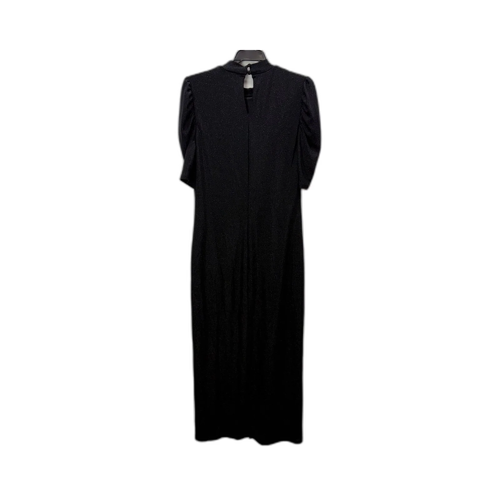 Tokito Womens Puff Sleeve High Neck Elastane Dress in Black, Size 10 NEW
