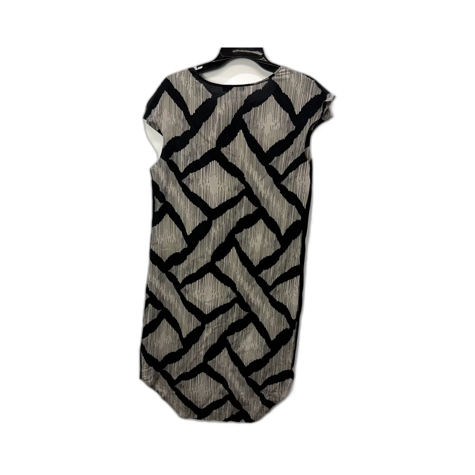 Spencer Lacy Womens Geometric Print Viscose Dress in Black Gray Size 3 - Image 2