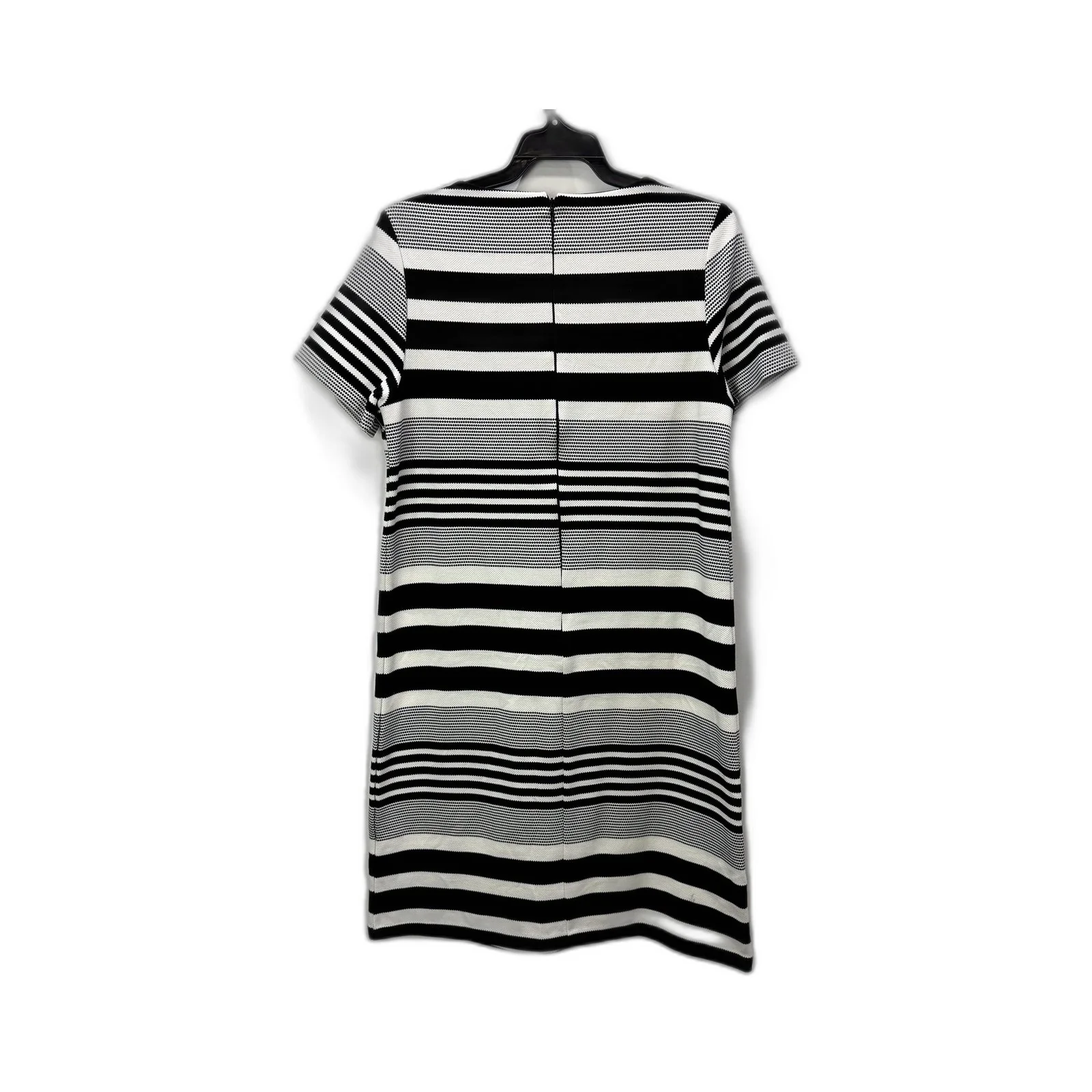 Maggie T Womens Striped Dress Casual Feminine Style Black and White Size 8 - Image 2