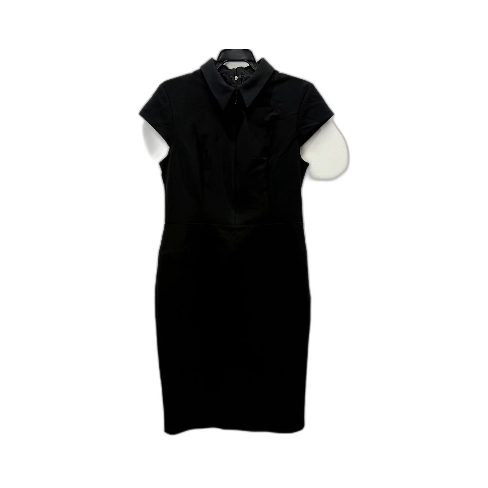 CUE Womens Sleeveless Knee-Length Black Dress - Size 14