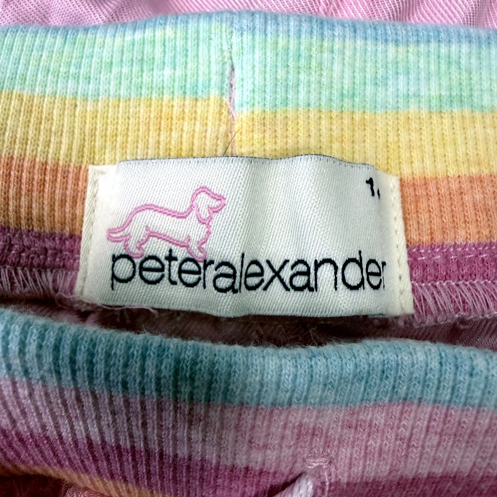 Peter Alexander Womens Striped Casual Shorts in Pink & Multicolor, Size 1+ - Image 3