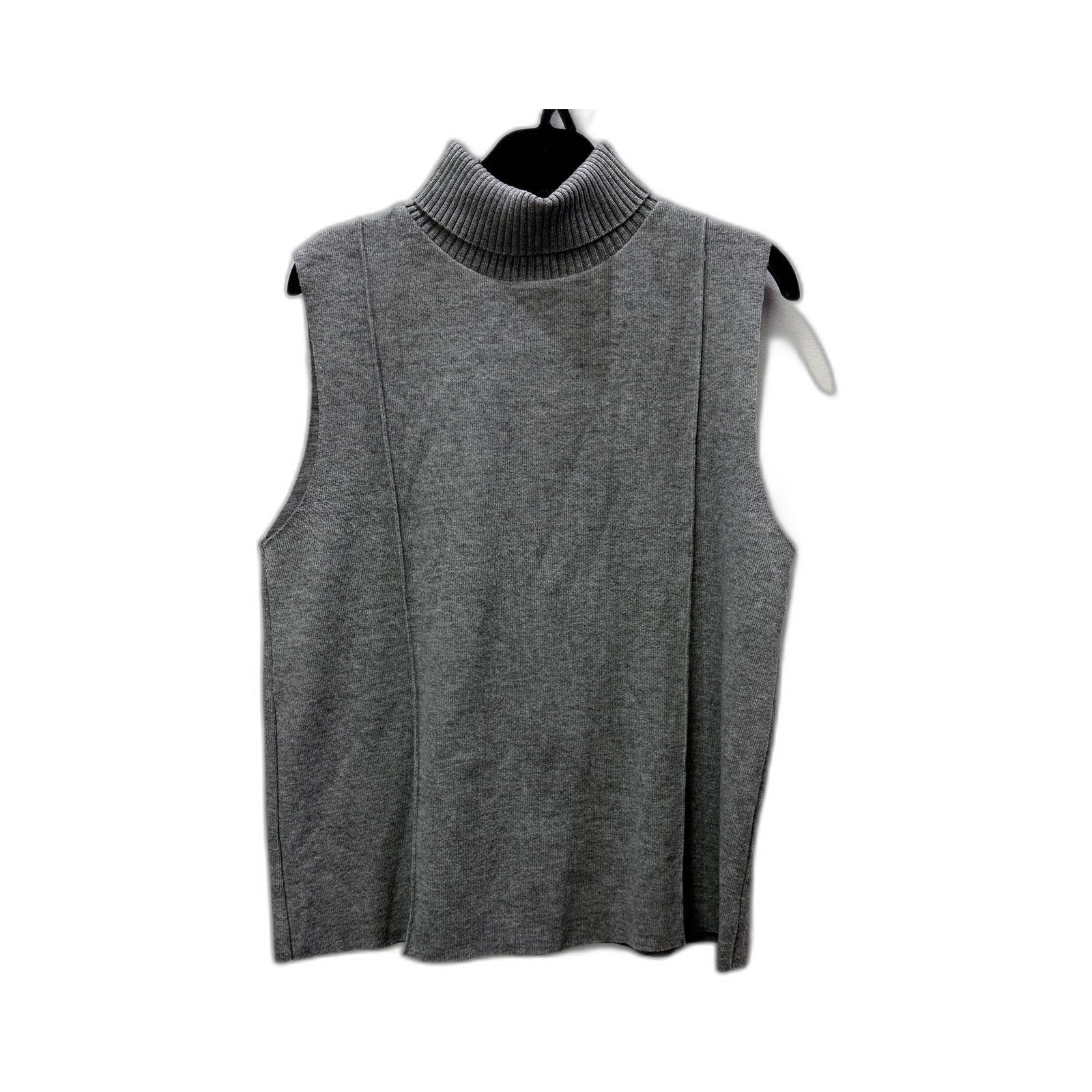 Zara Womens Sleepwear Tracksuit Gray Sleeveless Turtleneck Pullover Sweater - Image 2