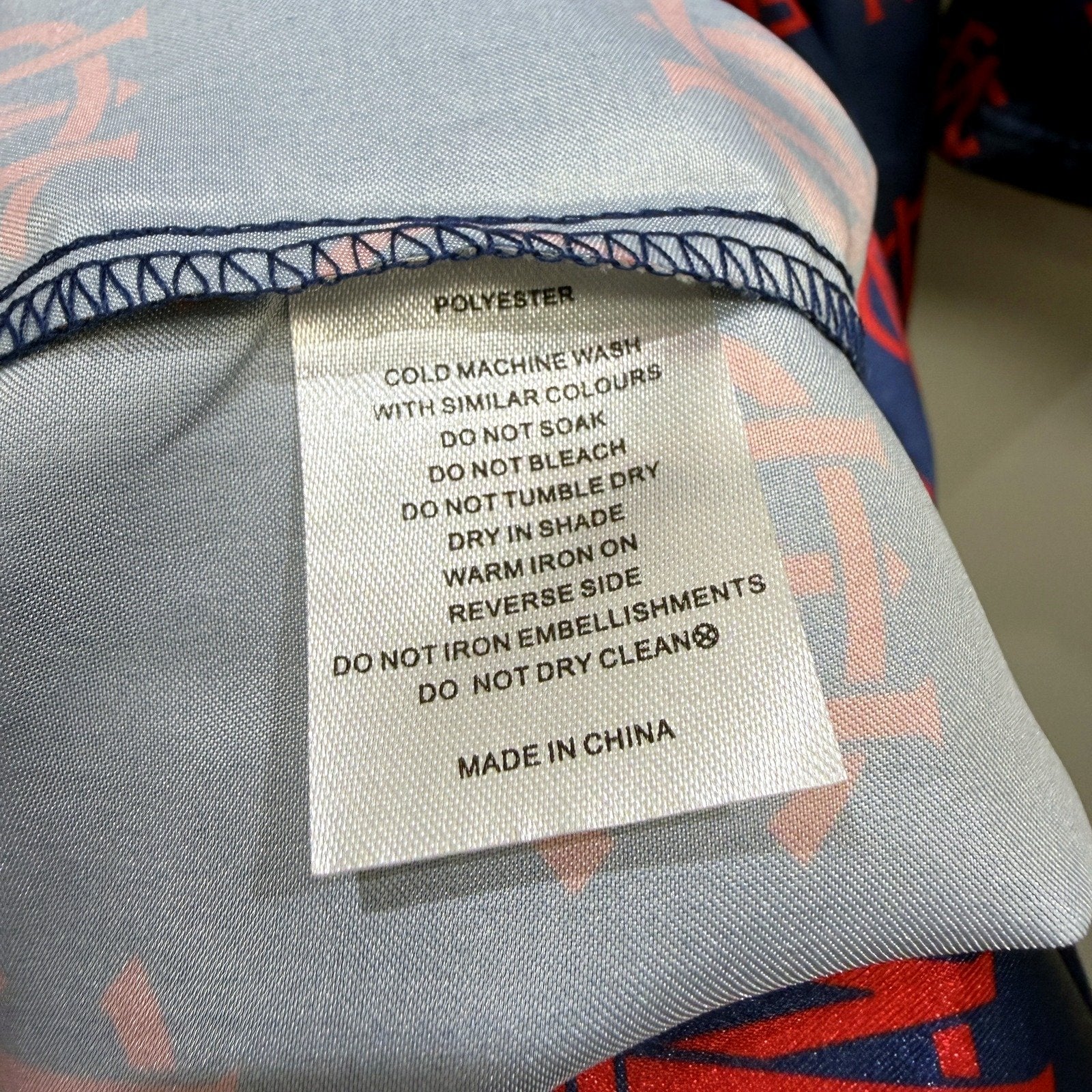 AFL Mens Navy Blue and Red Dressing Robe Loungewear, Large/X-Large Size L/XL - Image 5
