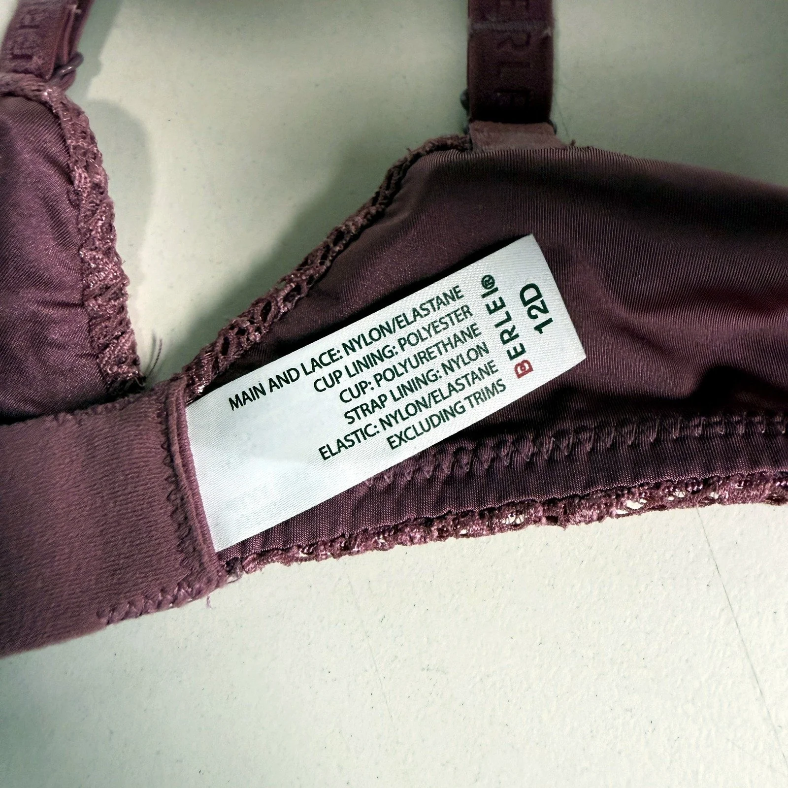 Berlei Womens Lace T-Shirt Bra, Barely There, Purple, Size 12D NEW - Image 5