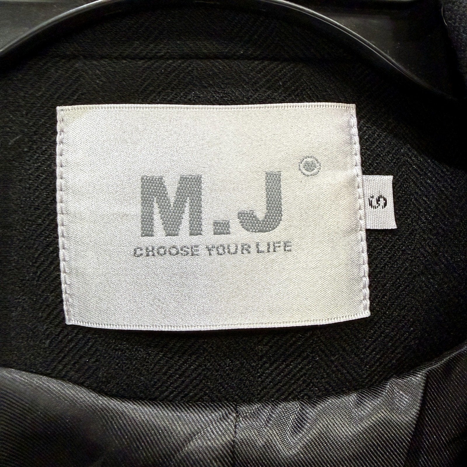M.J. Womens Black Blazer with Pearl Button Closure, Size S - Image 4