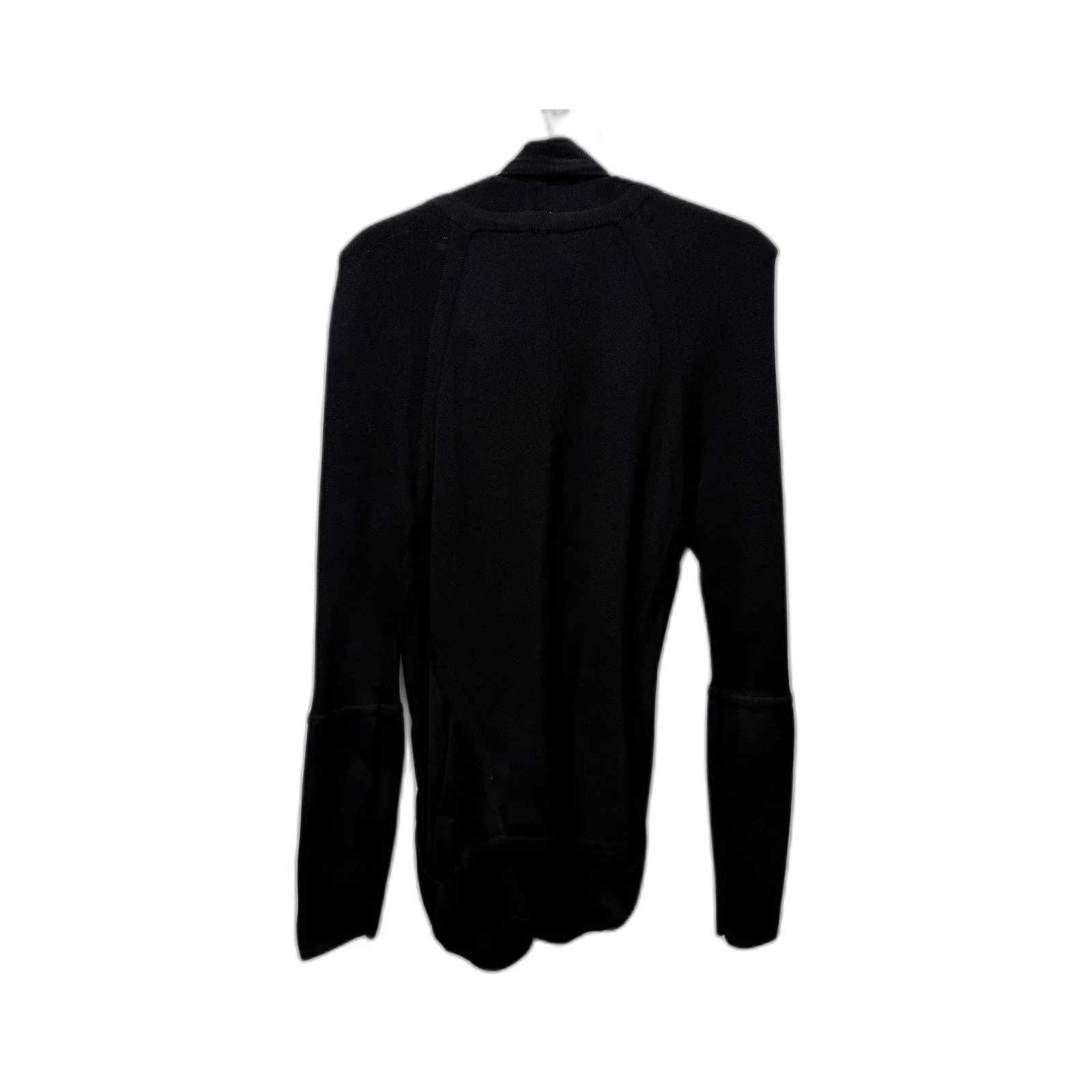 Thurley Womens Black Long Sleeve Pullover Sweatshirt Zip Up Size L - Image 2