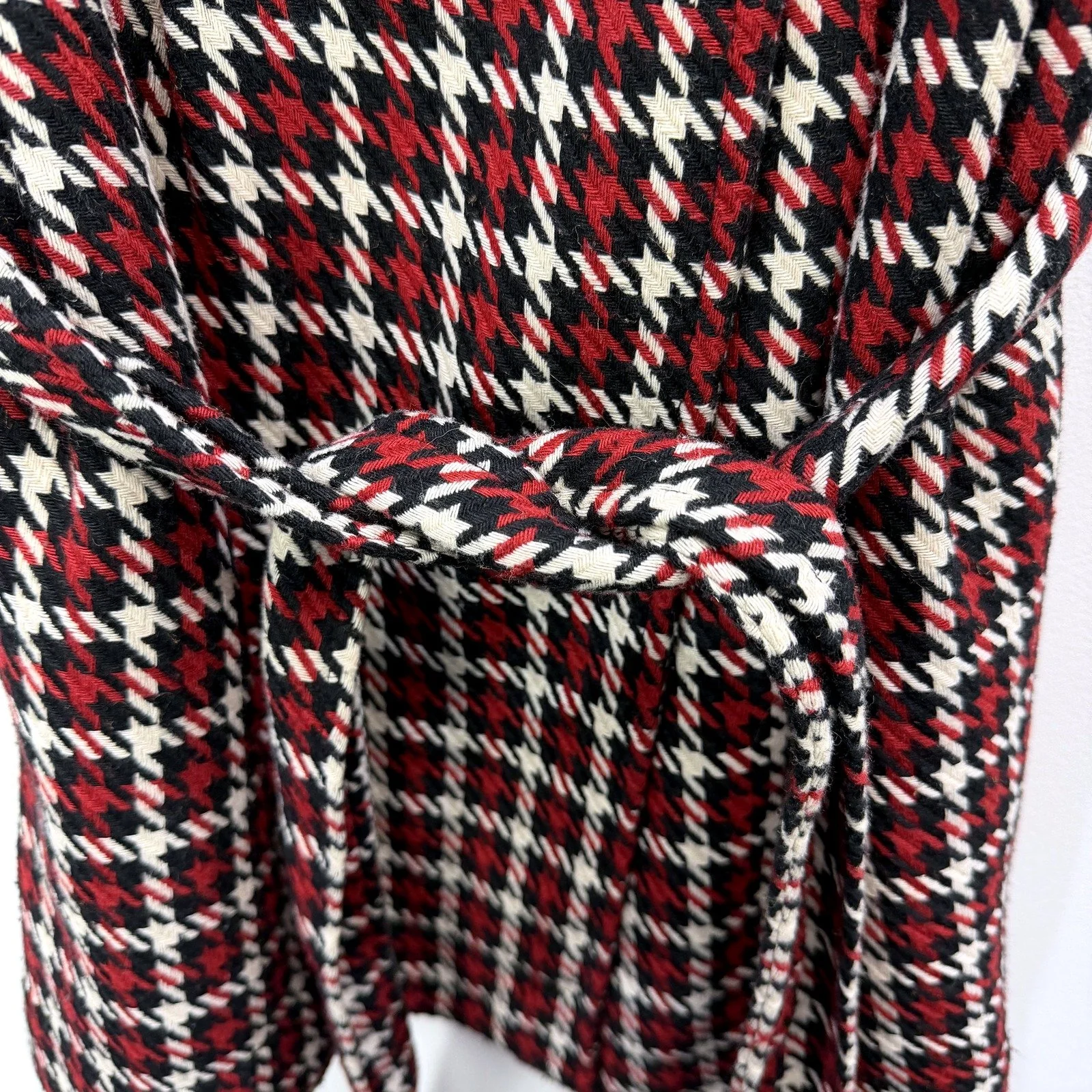 Bardot Womens Plaid Button Front Belted Waist Dress Short Sleeve Size 10 - Image 6