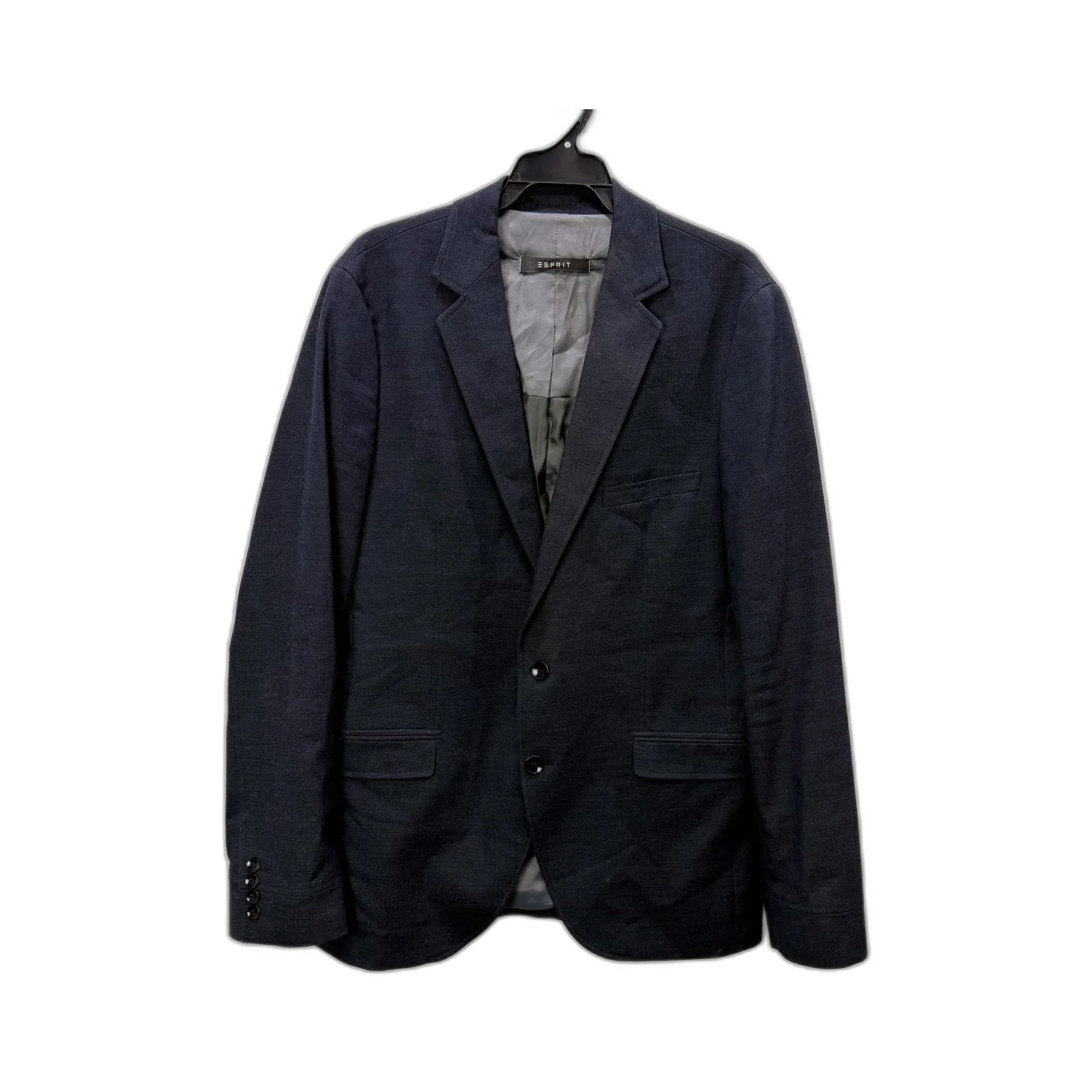 Esprit Mens Navy Blue Classic Formal Suit Blazer Jacket, Size 40R