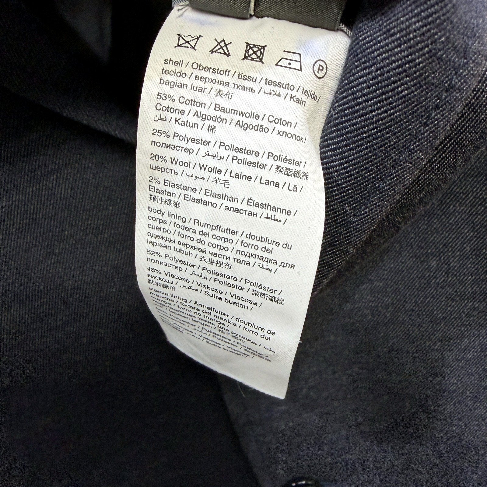 Esprit Mens Navy Blue Classic Formal Suit Blazer Jacket, Size 40R - Image 5