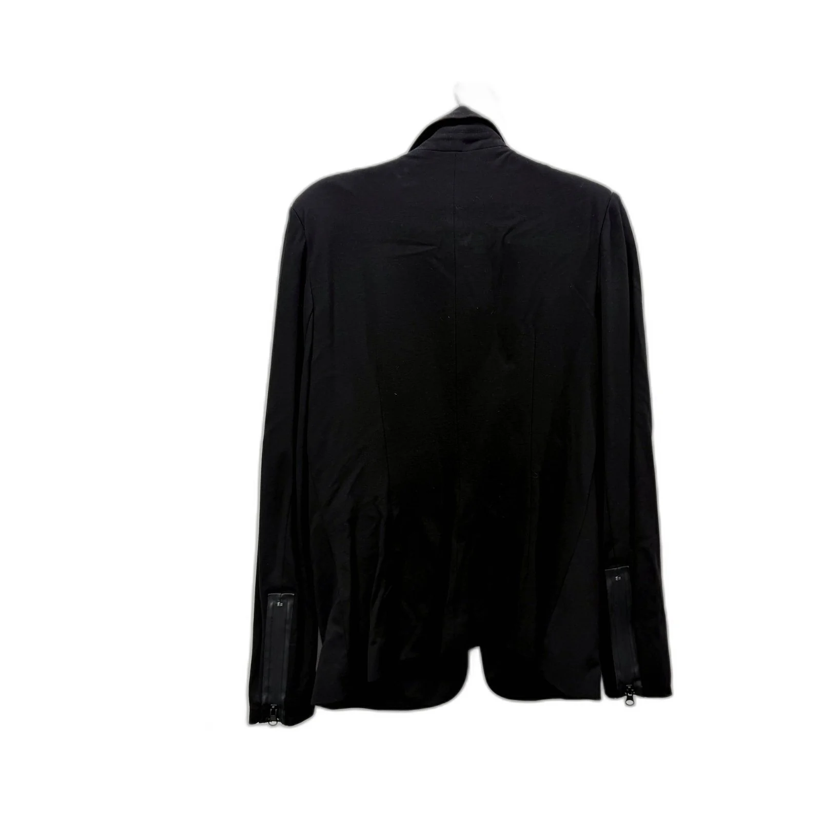 Charlie Brown Womens Black Blazer Lightweight Rayon Nylon Spandex Size 14 - Image 2