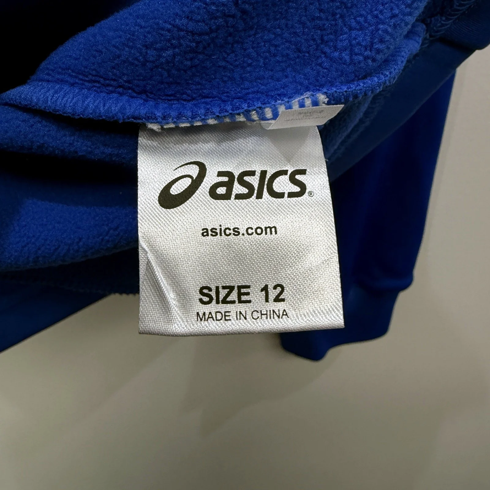 Asics Womens Western Bulldogs Pullover Sweatshirt in Blue, Size 12 - Image 3