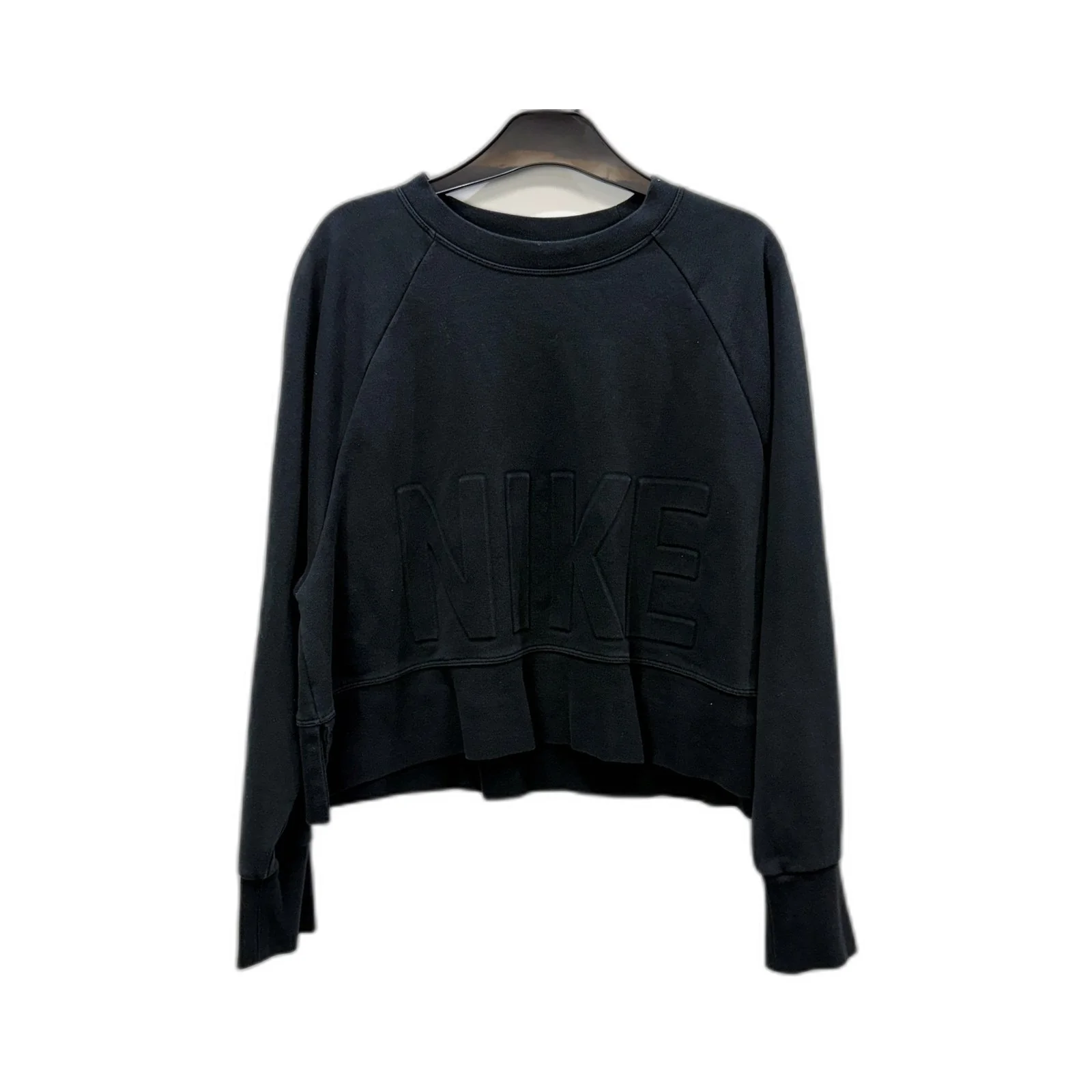 Nike Womens Dri-Fit Pullover Sweatshirt in Black for Active Lifestyle Size S