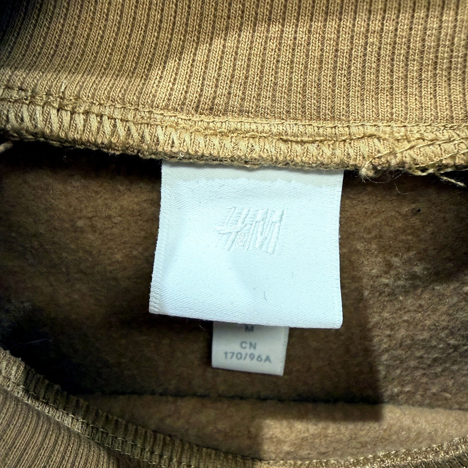 H&M Womens Brown Pullover Sweatshirt - Casual & Comfortable Fit, Size M - Image 3