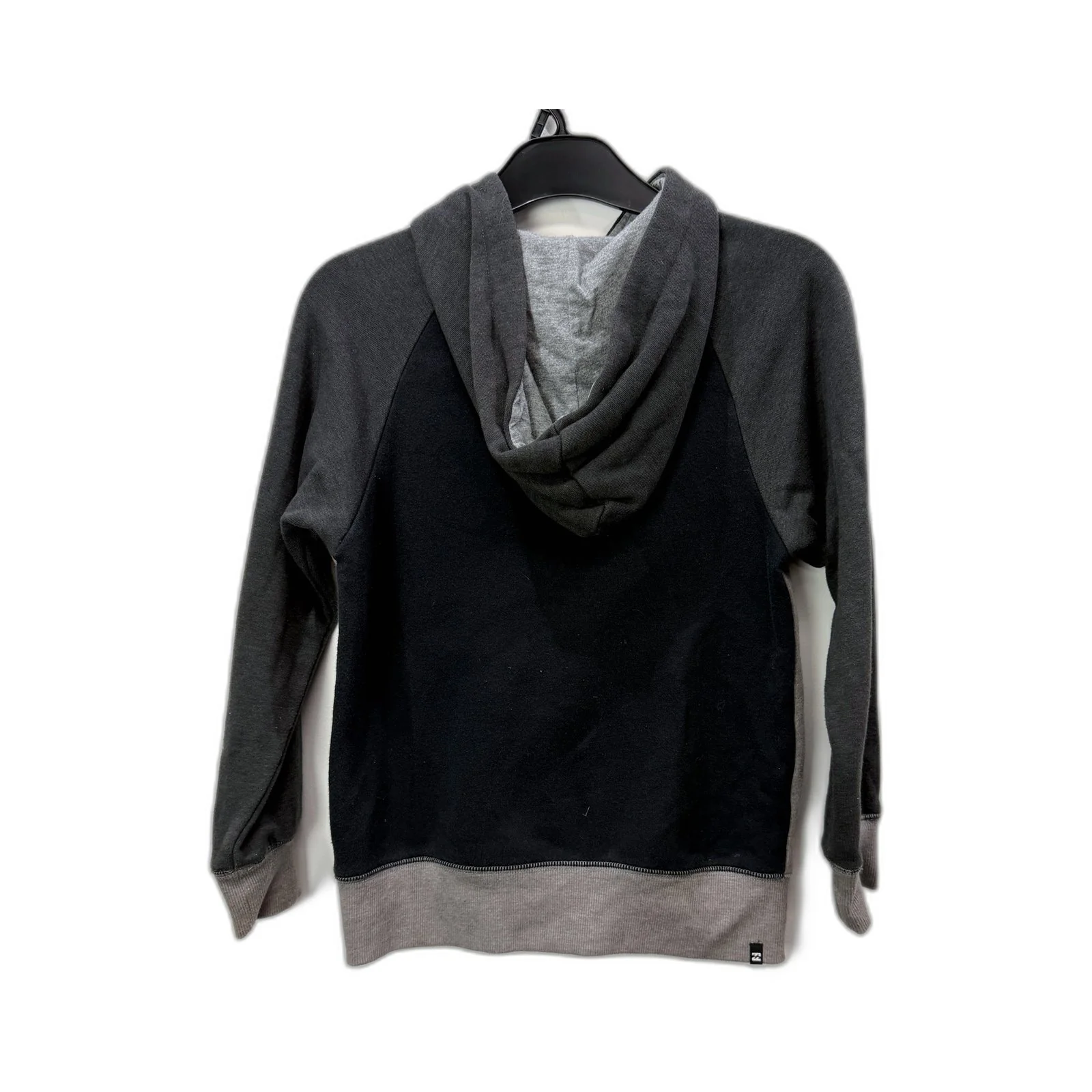 Billabong Boys Gray/Black Pullover Hoodie Zip-Up Hooded Sweatshirt Size 10 - Image 4