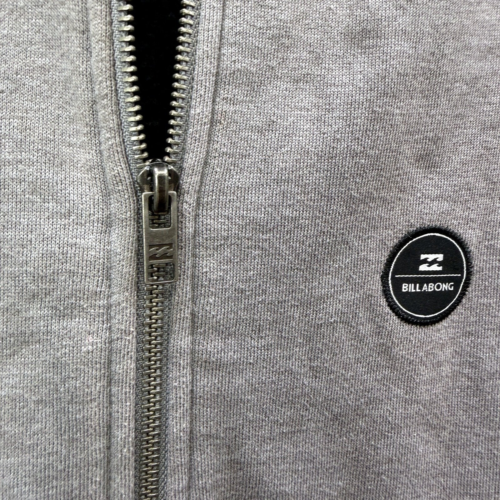 Billabong Boys Gray/Black Pullover Hoodie Zip-Up Hooded Sweatshirt Size 10 - Image 5
